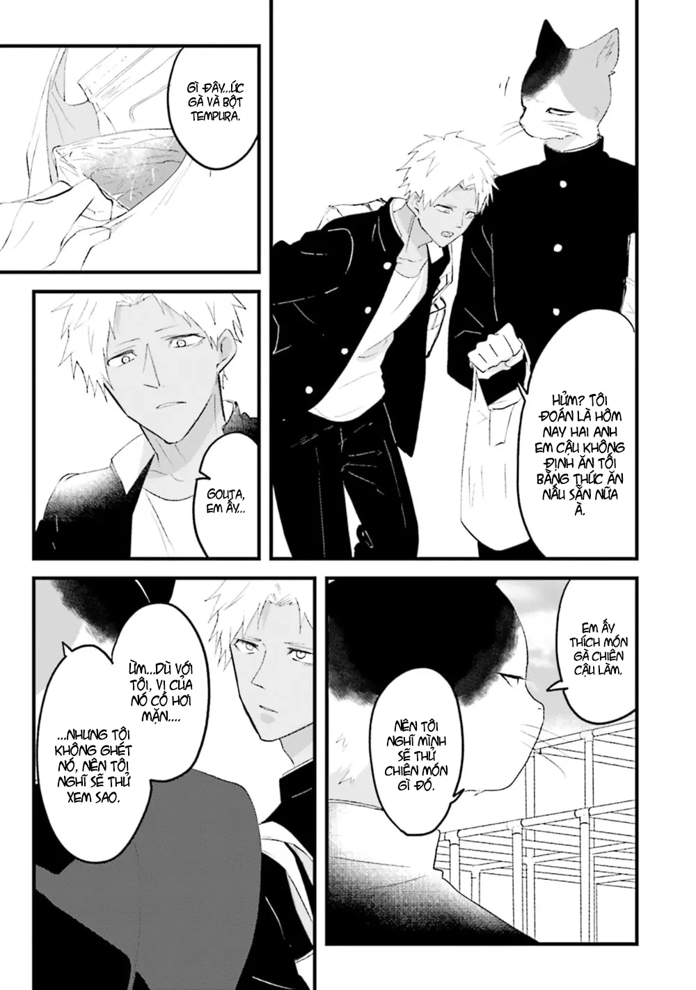 HentaiVN.net - Ảnh 12 - Trai và Mèo [Kokou kemono to obaka yankee] - Chap 2