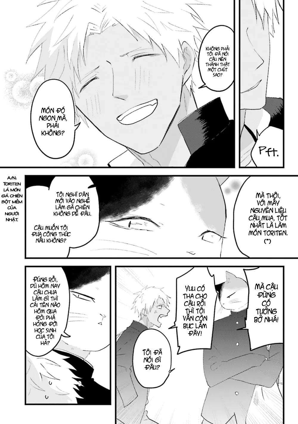 HentaiVN.net - Ảnh 13 - Trai và Mèo [Kokou kemono to obaka yankee] - Chap 2