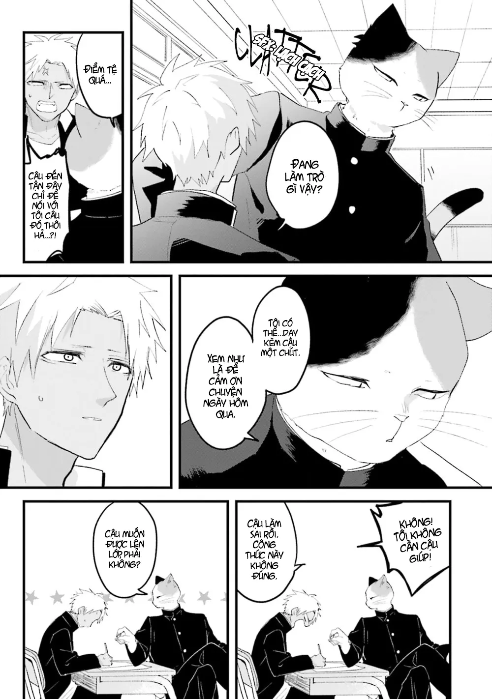 HentaiVN.net - Ảnh 24 - Trai và Mèo [Kokou kemono to obaka yankee] - Chap 2