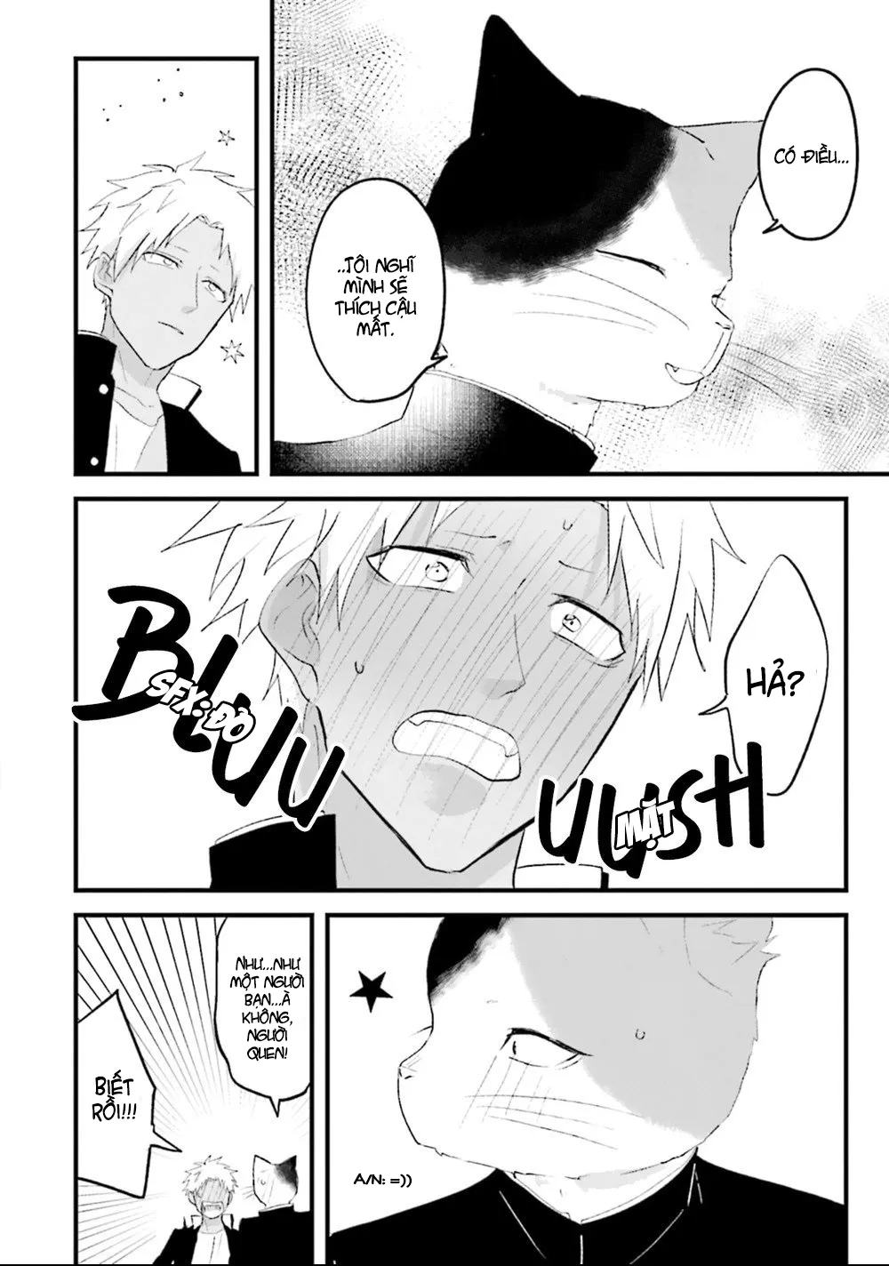HentaiVN.net - Ảnh 31 - Trai và Mèo [Kokou kemono to obaka yankee] - Chap 2