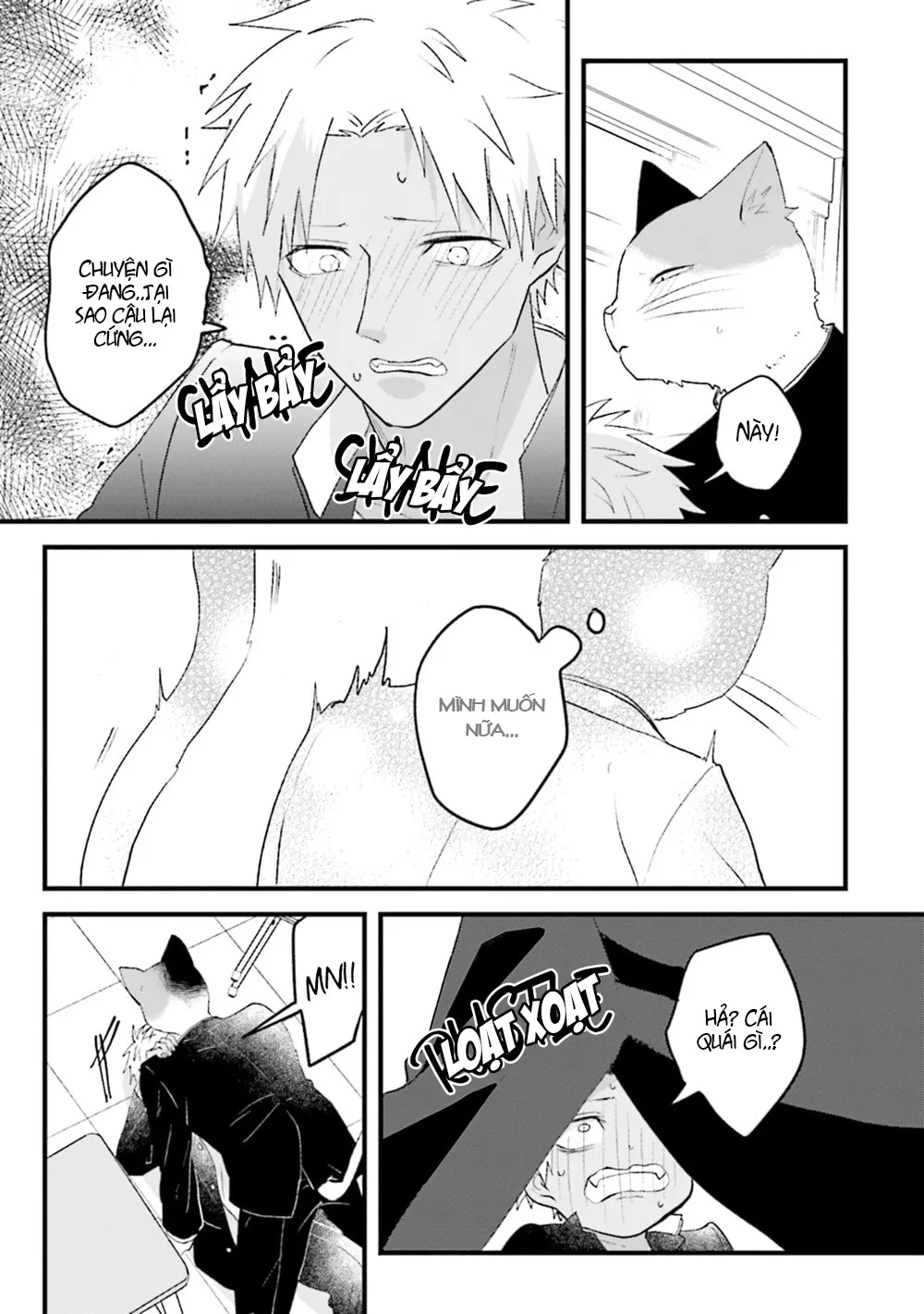 HentaiVN.net - Ảnh 10 - Trai và Mèo [Kokou kemono to obaka yankee] - Chap 3