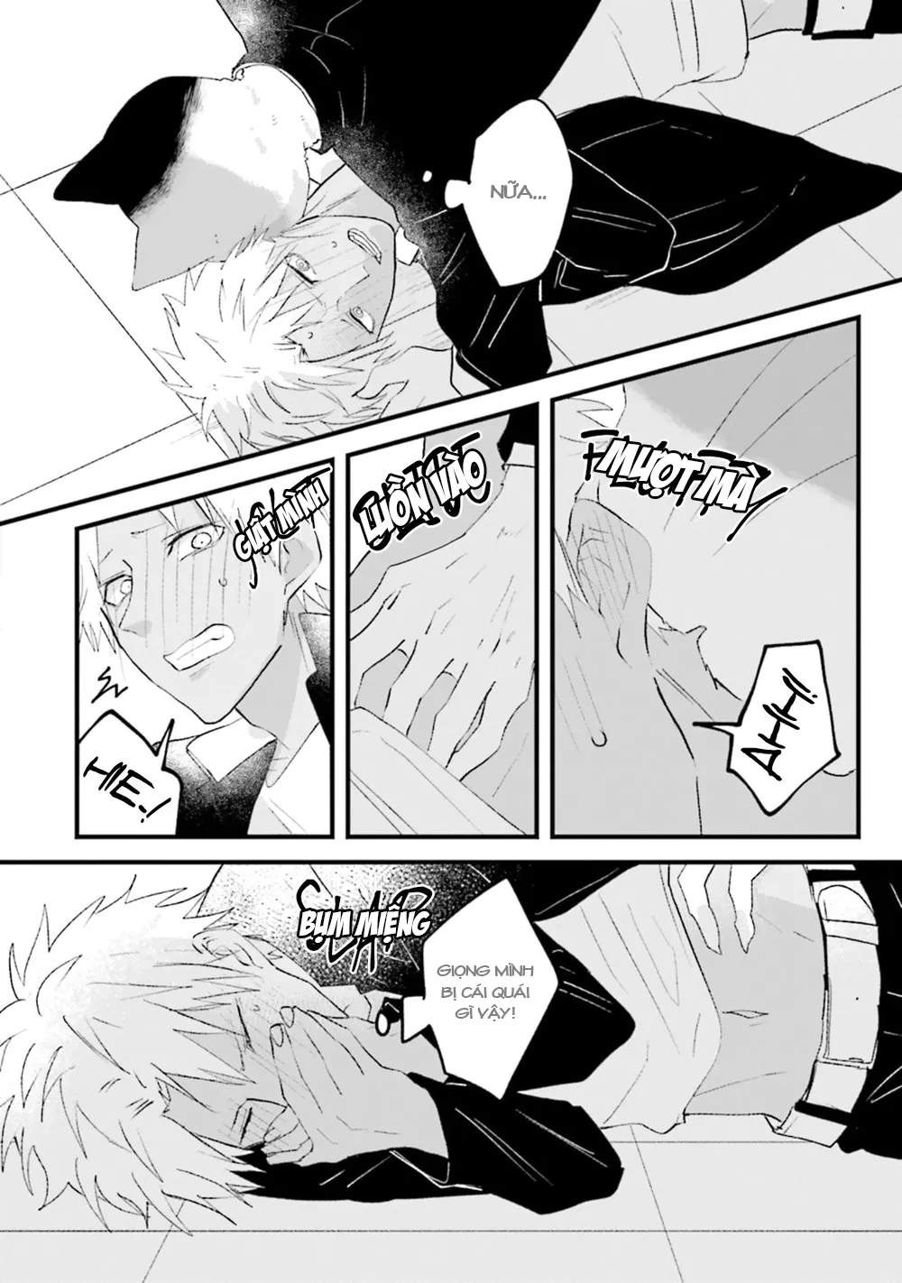 HentaiVN.net - Ảnh 11 - Trai và Mèo [Kokou kemono to obaka yankee] - Chap 3