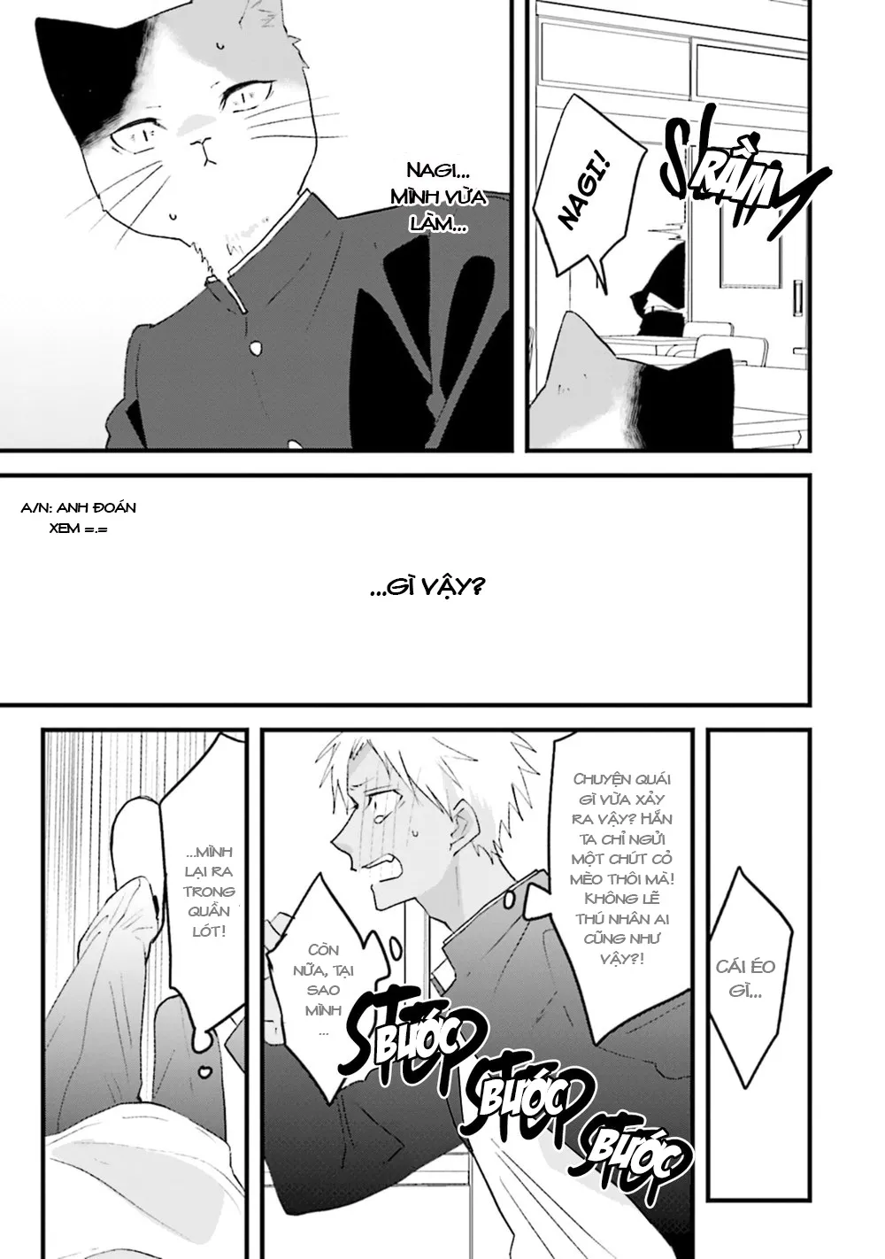 HentaiVN.net - Ảnh 14 - Trai và Mèo [Kokou kemono to obaka yankee] - Chap 3