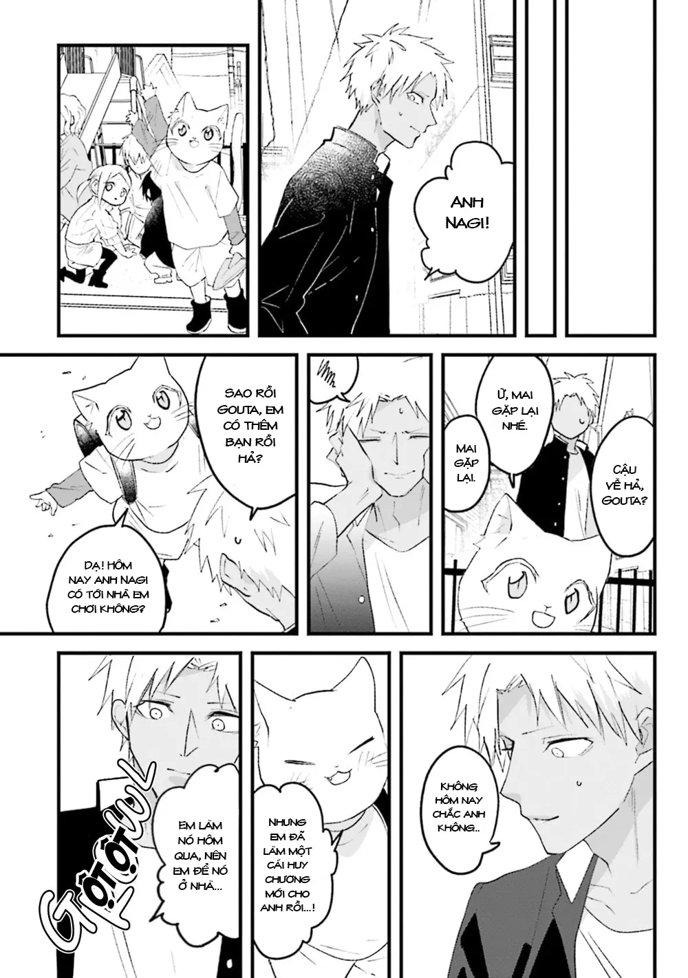 HentaiVN.net - Ảnh 15 - Trai và Mèo [Kokou kemono to obaka yankee] - Chap 3