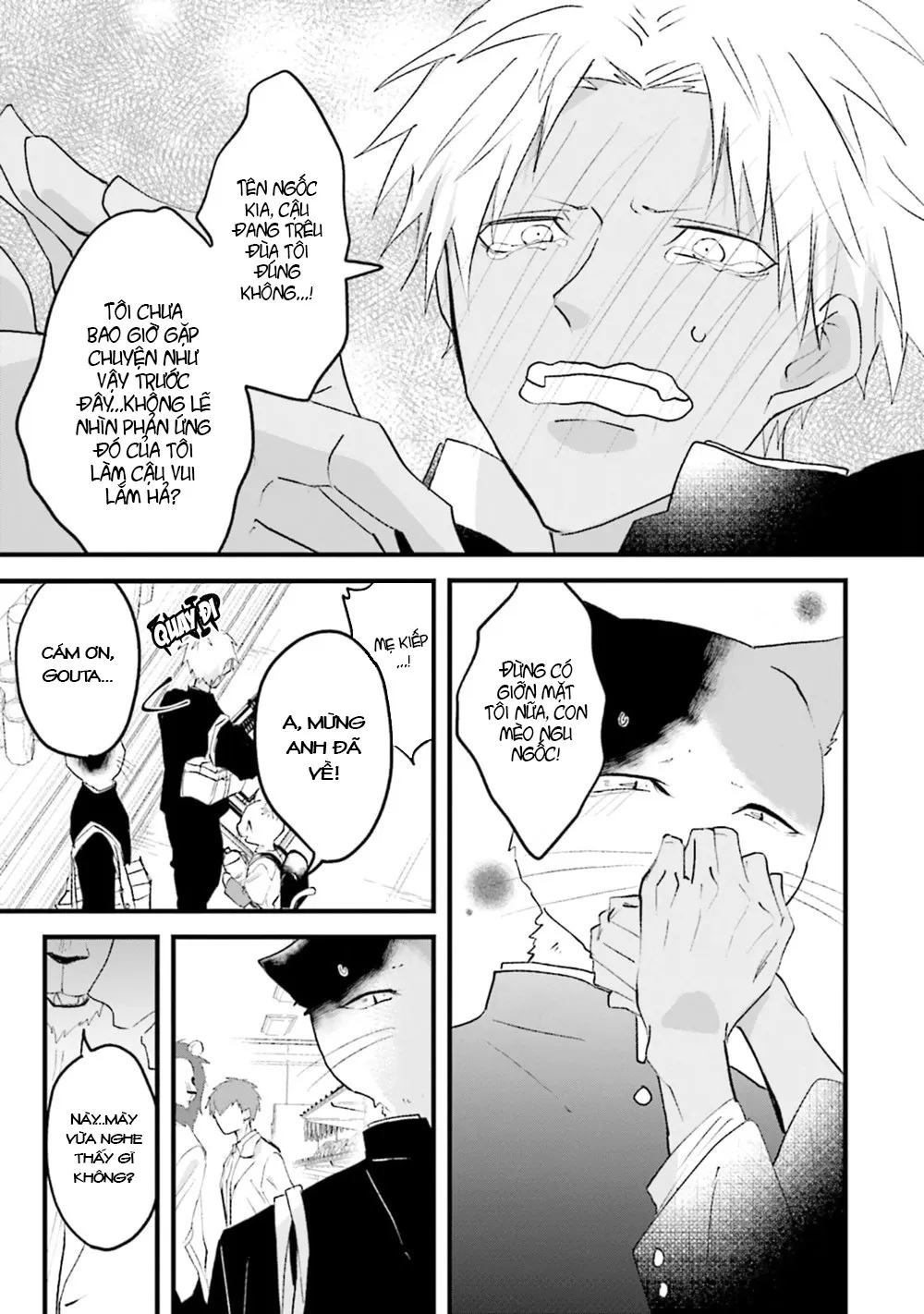 HentaiVN.net - Ảnh 20 - Trai và Mèo [Kokou kemono to obaka yankee] - Chap 3