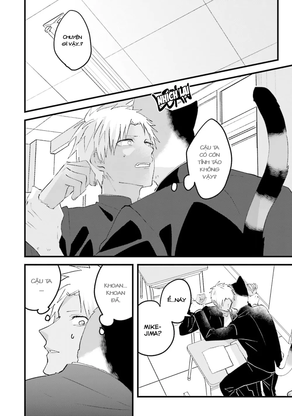HentaiVN.net - Ảnh 3 - Trai và Mèo [Kokou kemono to obaka yankee] - Chap 3