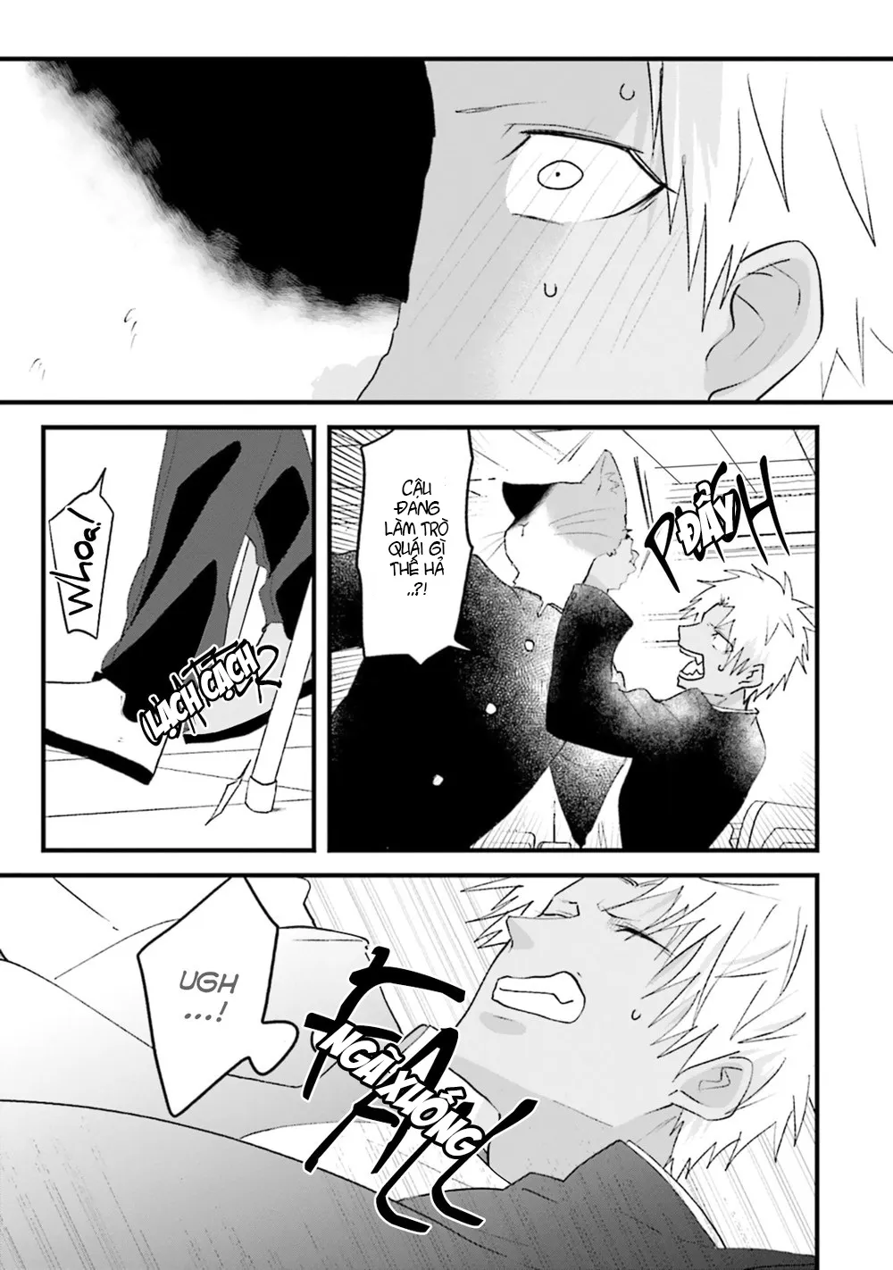 HentaiVN.net - Ảnh 6 - Trai và Mèo [Kokou kemono to obaka yankee] - Chap 3
