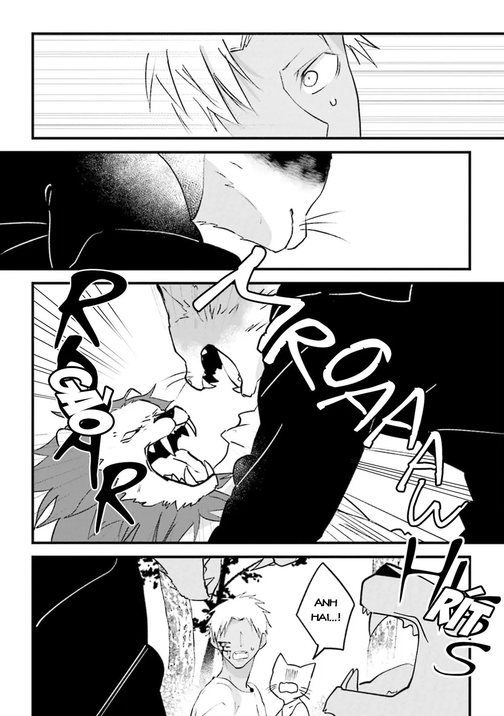 HentaiVN.net - Ảnh 10 - Trai và Mèo [Kokou kemono to obaka yankee] - Chap 4