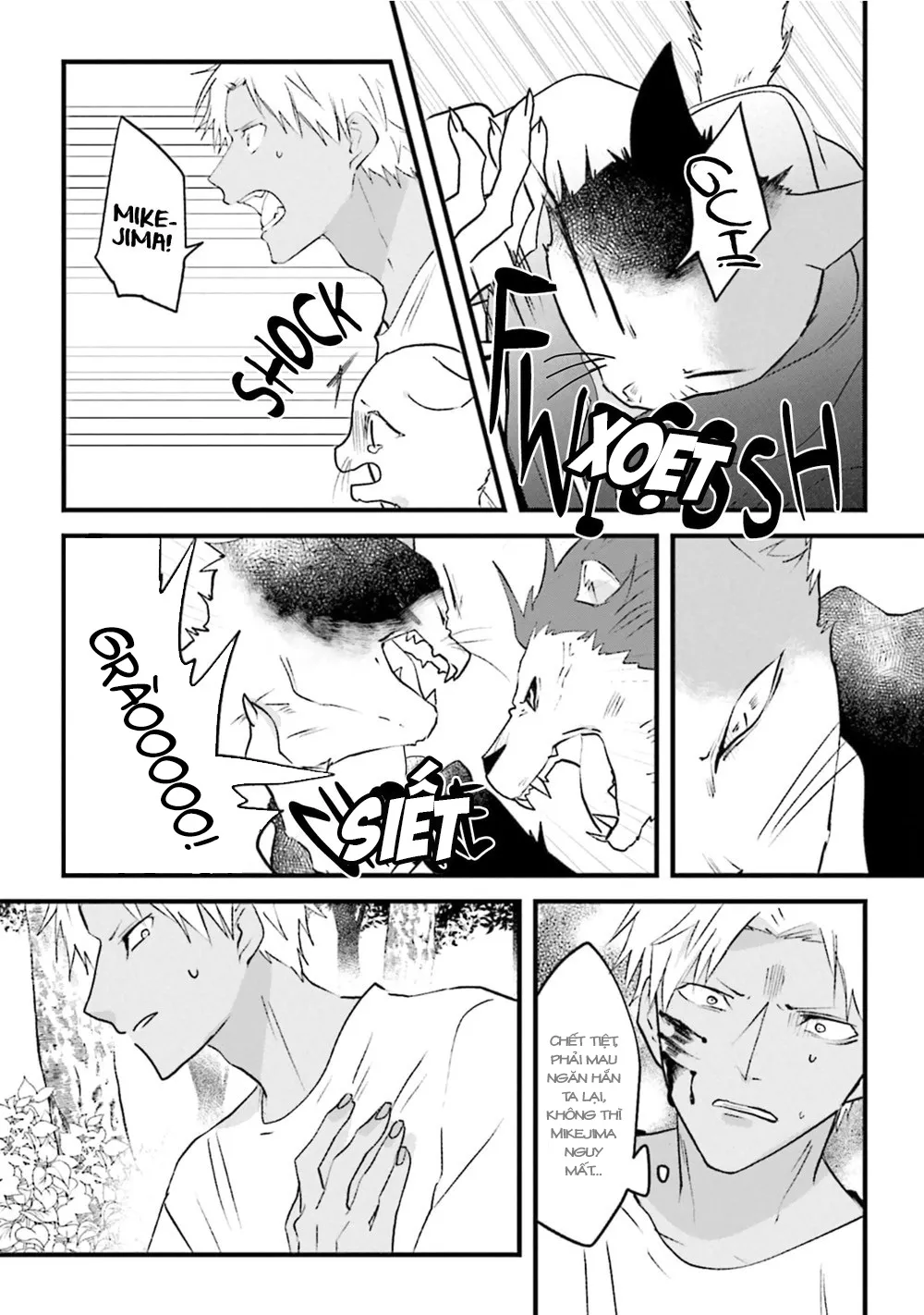 HentaiVN.net - Ảnh 11 - Trai và Mèo [Kokou kemono to obaka yankee] - Chap 4