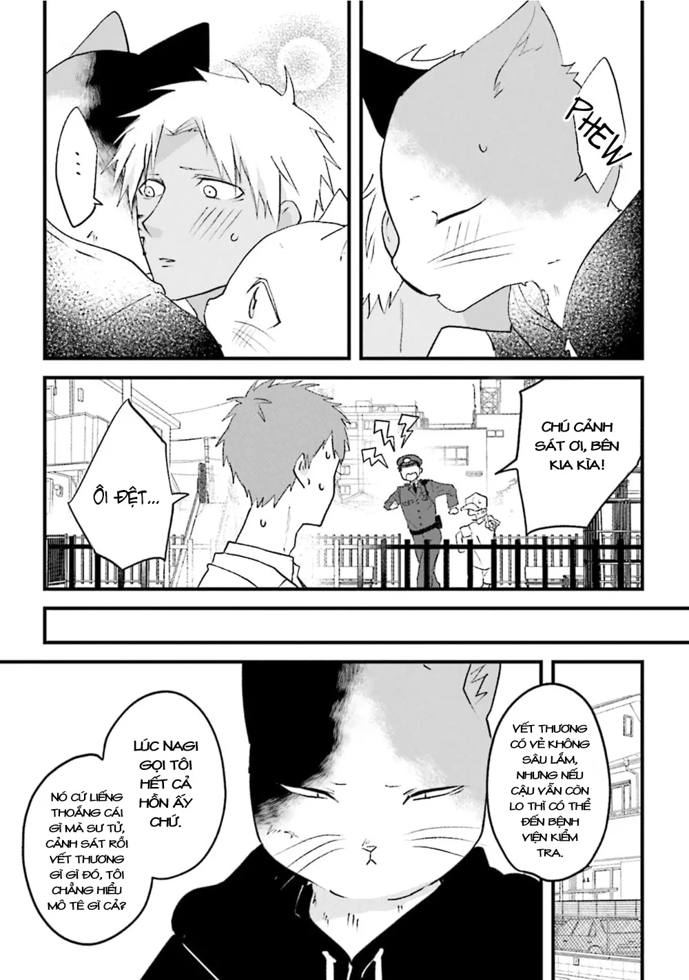 HentaiVN.net - Ảnh 14 - Trai và Mèo [Kokou kemono to obaka yankee] - Chap 4