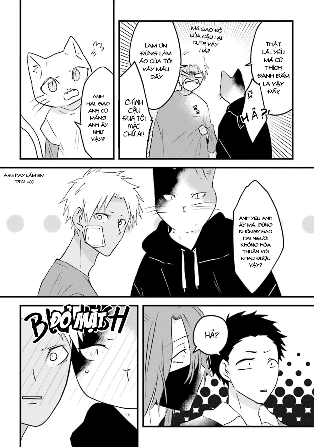 HentaiVN.net - Ảnh 16 - Trai và Mèo [Kokou kemono to obaka yankee] - Chap 4