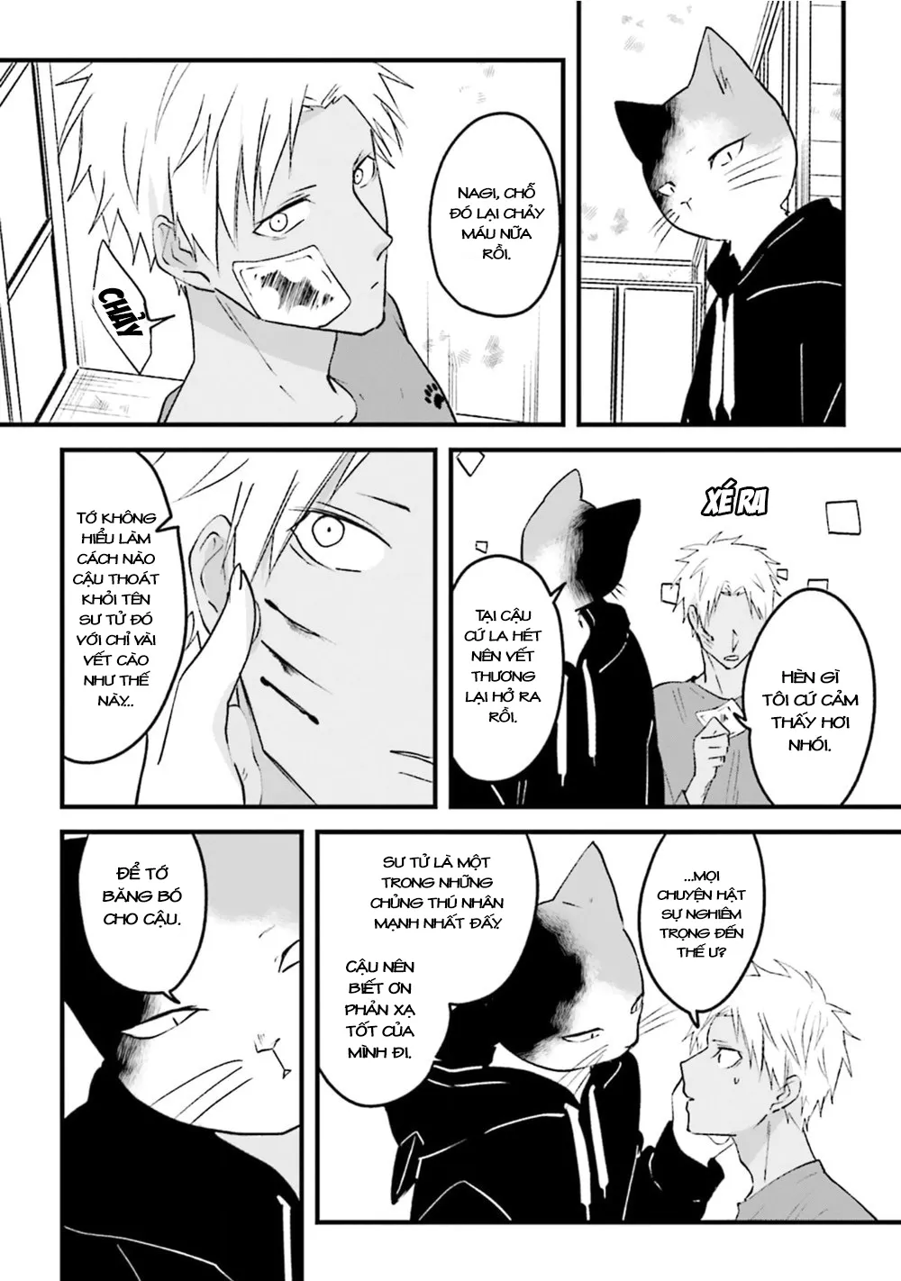 HentaiVN.net - Ảnh 19 - Trai và Mèo [Kokou kemono to obaka yankee] - Chap 4