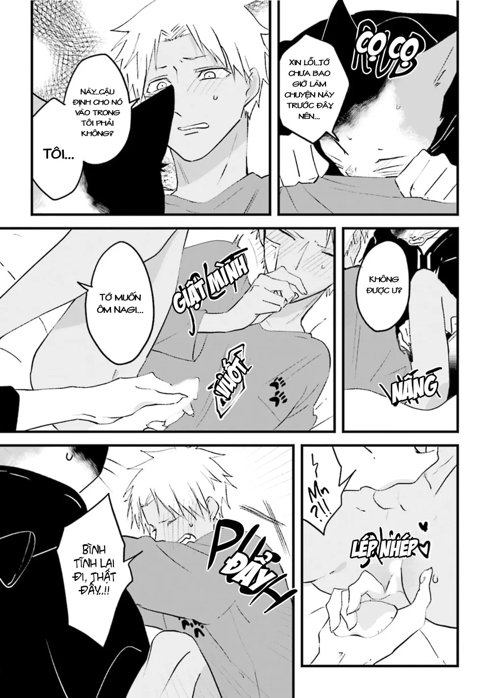 HentaiVN.net - Ảnh 28 - Trai và Mèo [Kokou kemono to obaka yankee] - Chap 4