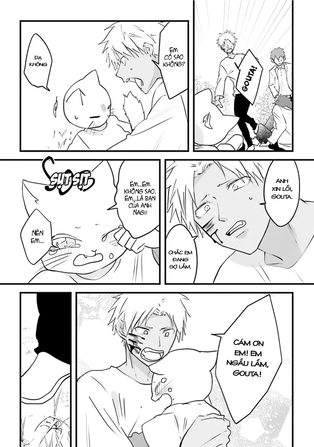 HentaiVN.net - Ảnh 8 - Trai và Mèo [Kokou kemono to obaka yankee] - Chap 4