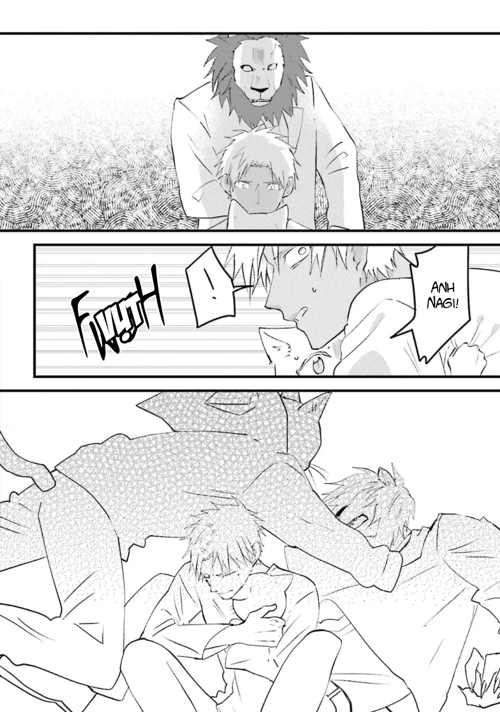 HentaiVN.net - Ảnh 9 - Trai và Mèo [Kokou kemono to obaka yankee] - Chap 4