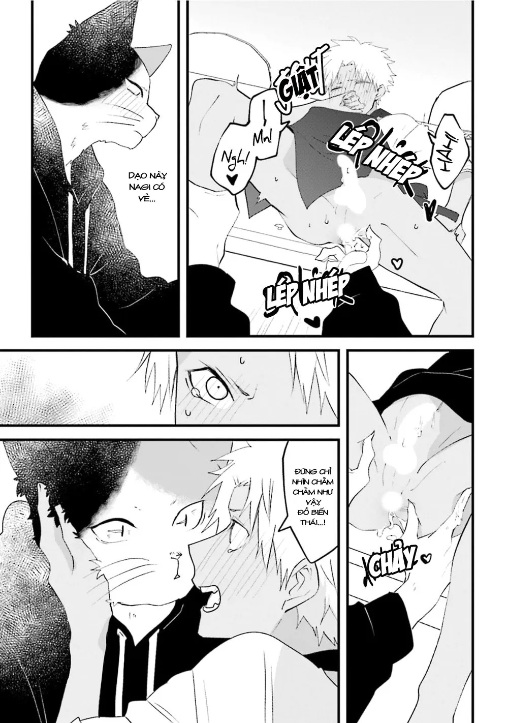 HentaiVN.net - Ảnh 11 - Trai và Mèo [Kokou kemono to obaka yankee] - Chap 5