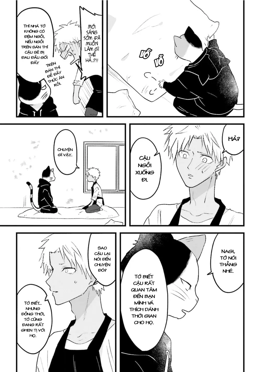 HentaiVN.net - Ảnh 7 - Trai và Mèo [Kokou kemono to obaka yankee] - Chap 5