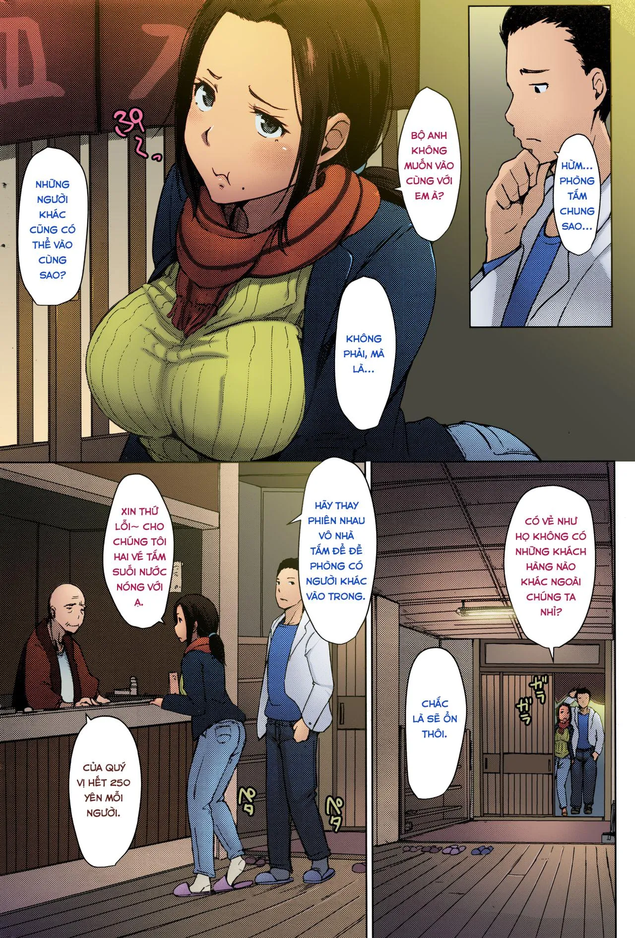 HentaiVN.net - Ảnh 4 - Bí mật của người vợ tại suối nước nóng [Secret Hot Spring Wife;Hitouzuma] - Oneshot