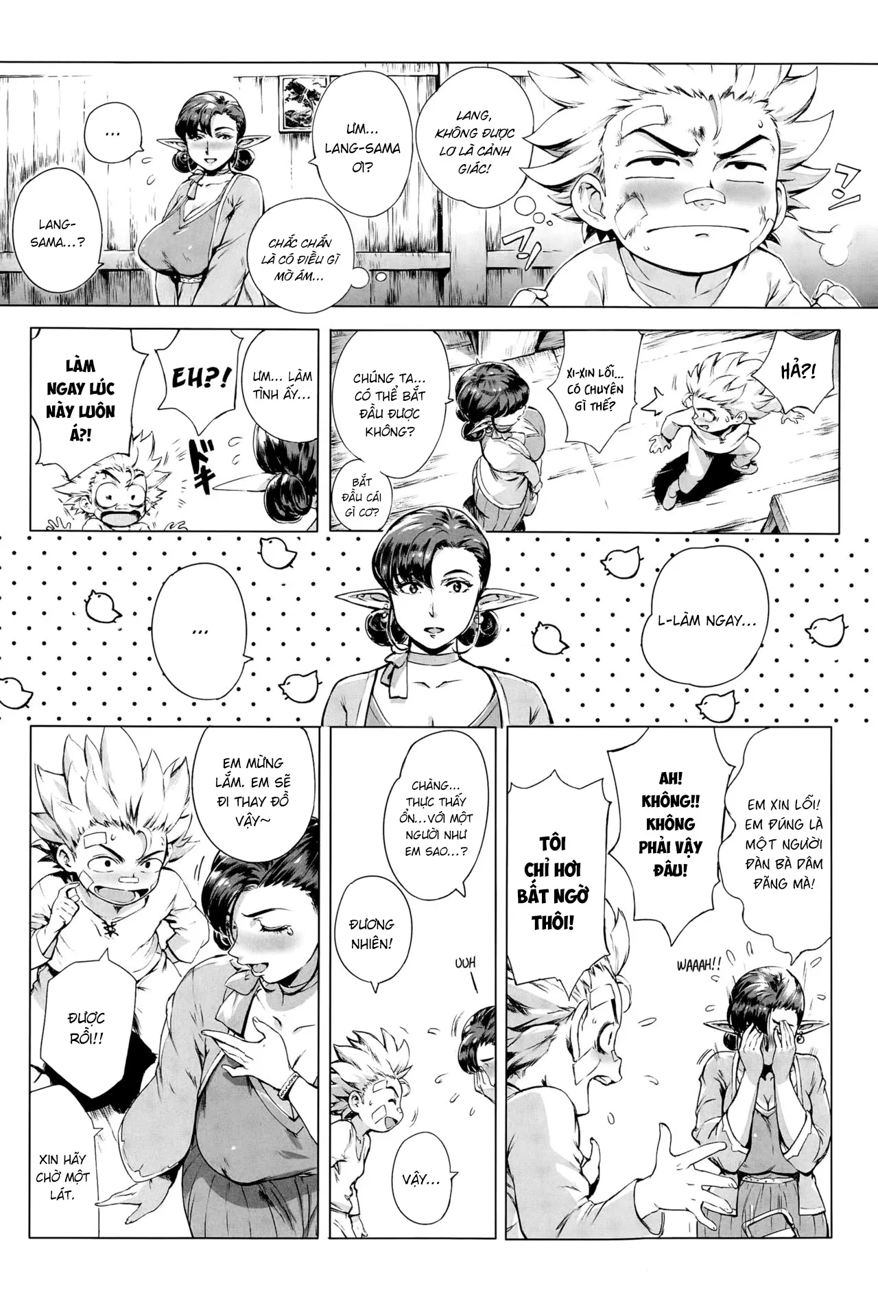 HentaiVN.net - Ảnh 11 - Đây là Biên giới Dục vọng [Koko ga Tanetsuke Frontier; This Is The Mating Frontier!] - Chap 1: Chương Trái Đất