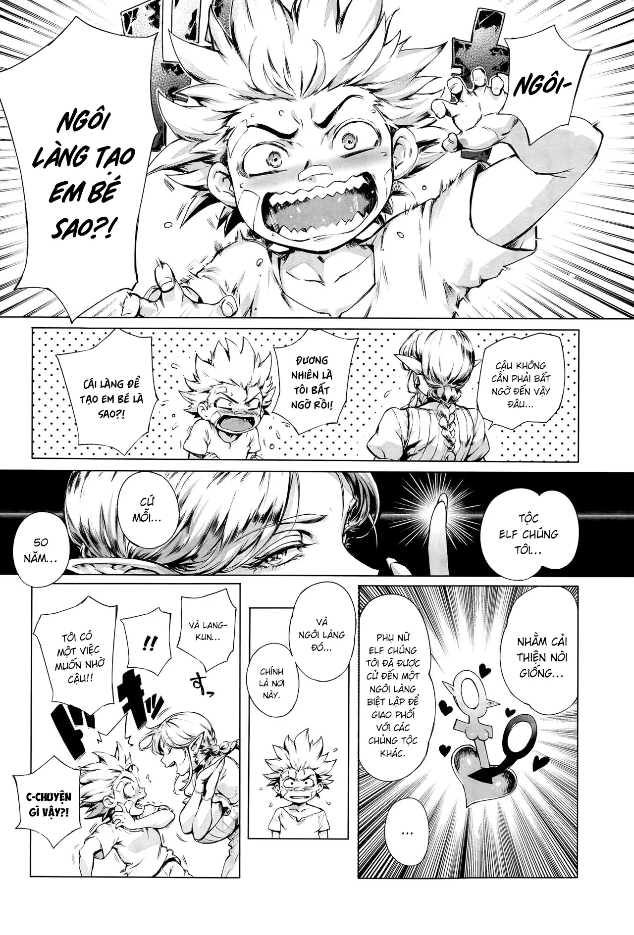 HentaiVN.net - Ảnh 7 - Đây là Biên giới Dục vọng [Koko ga Tanetsuke Frontier; This Is The Mating Frontier!] - Chap 1: Chương Trái Đất