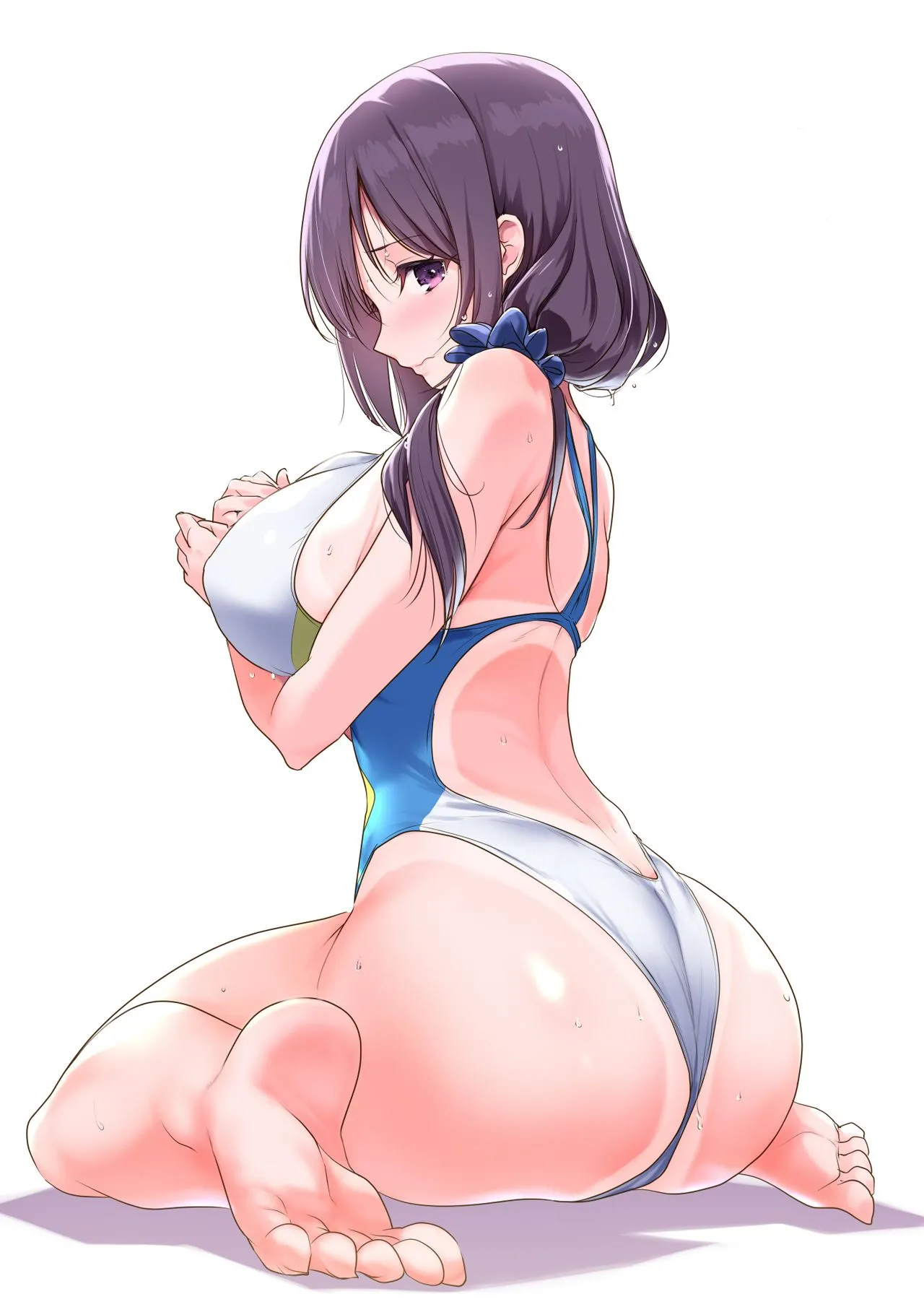 HentaiVN.net - Ảnh 3 - Kyonyuu ga Nayami no Suiei Buin - Oneshot - Có che