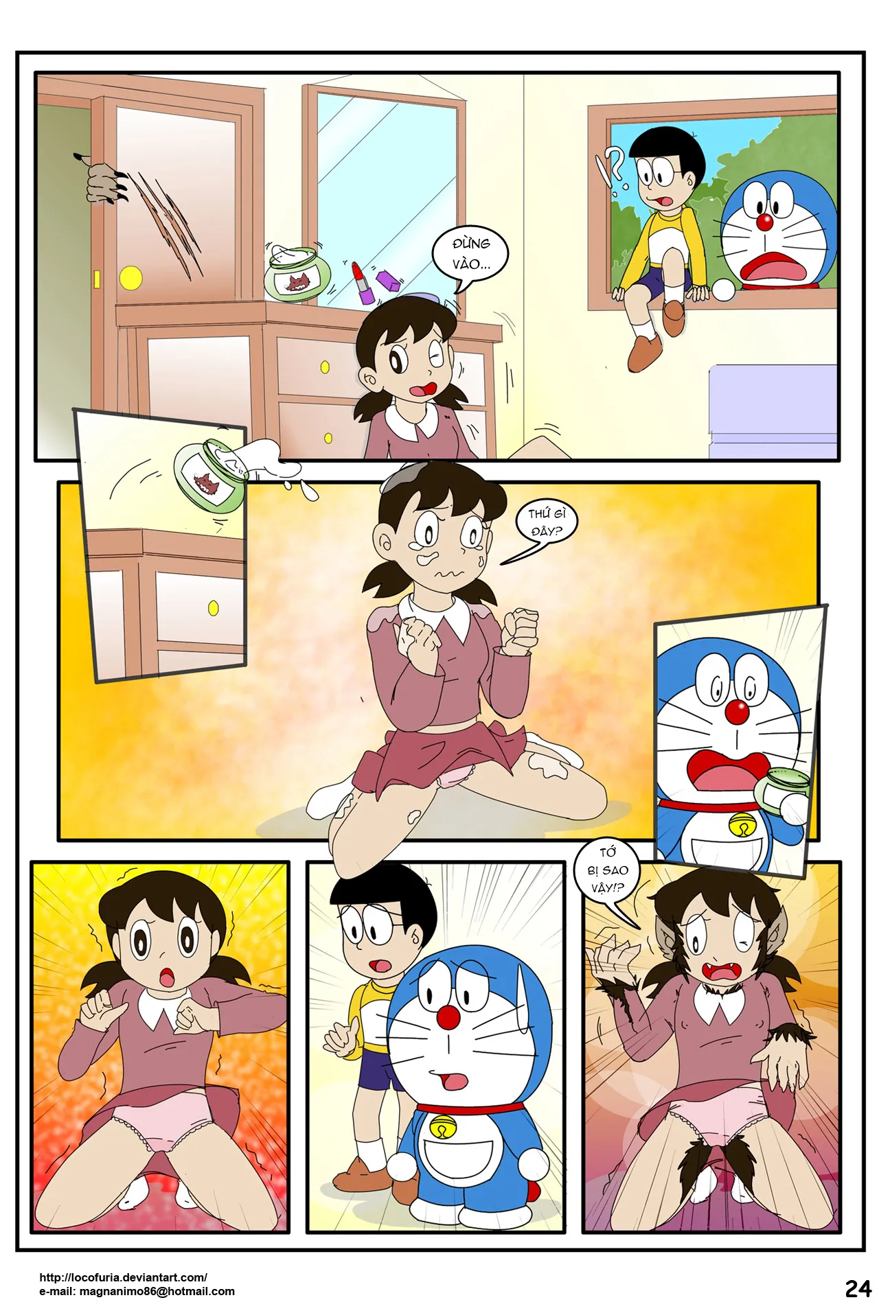 HentaiVN.net - Ảnh 10 - DORAEMON? [Doraemon] - Vol 1 - Chap 2: Kem Người Sói