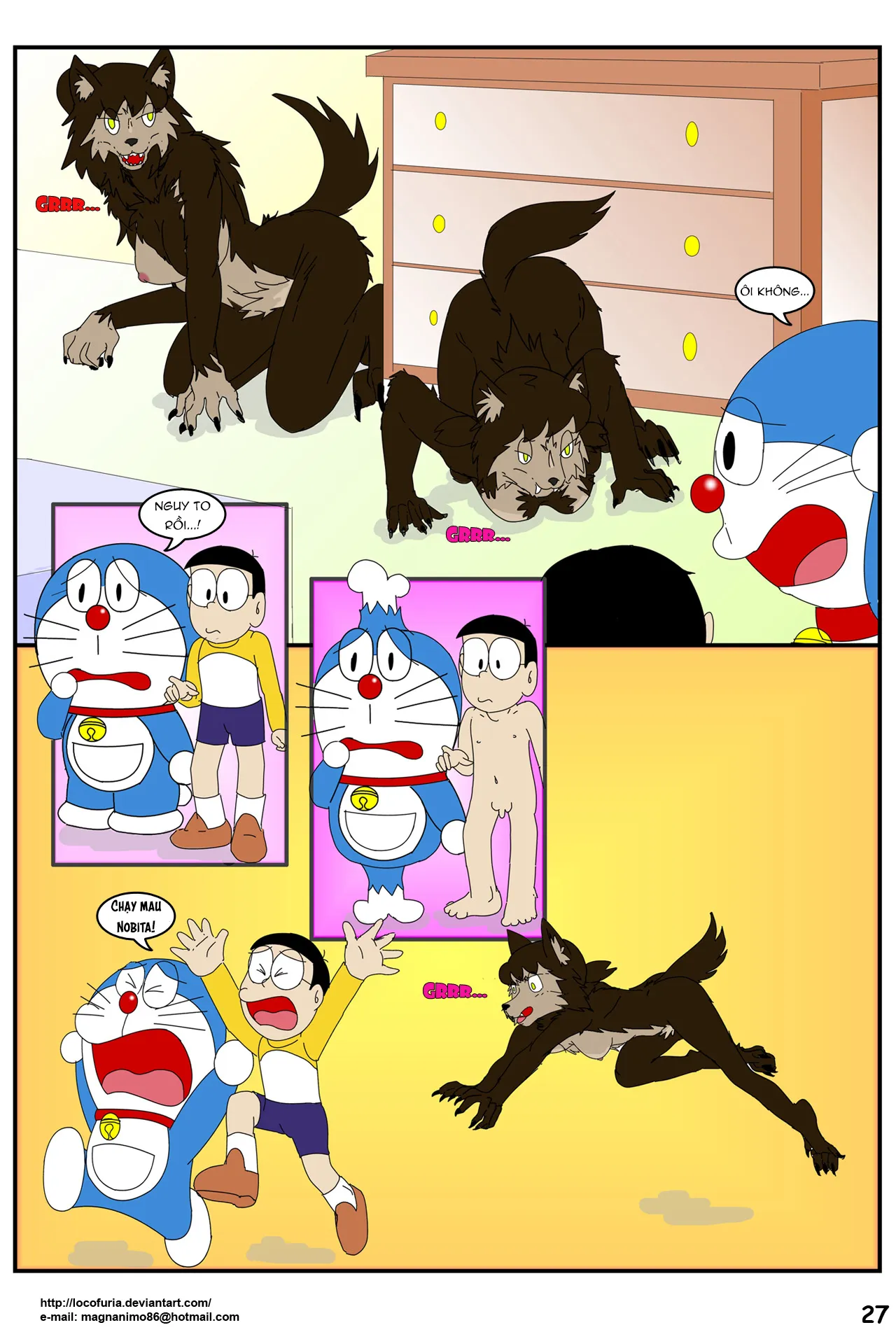 HentaiVN.net - Ảnh 13 - DORAEMON? [Doraemon] - Vol 1 - Chap 2: Kem Người Sói