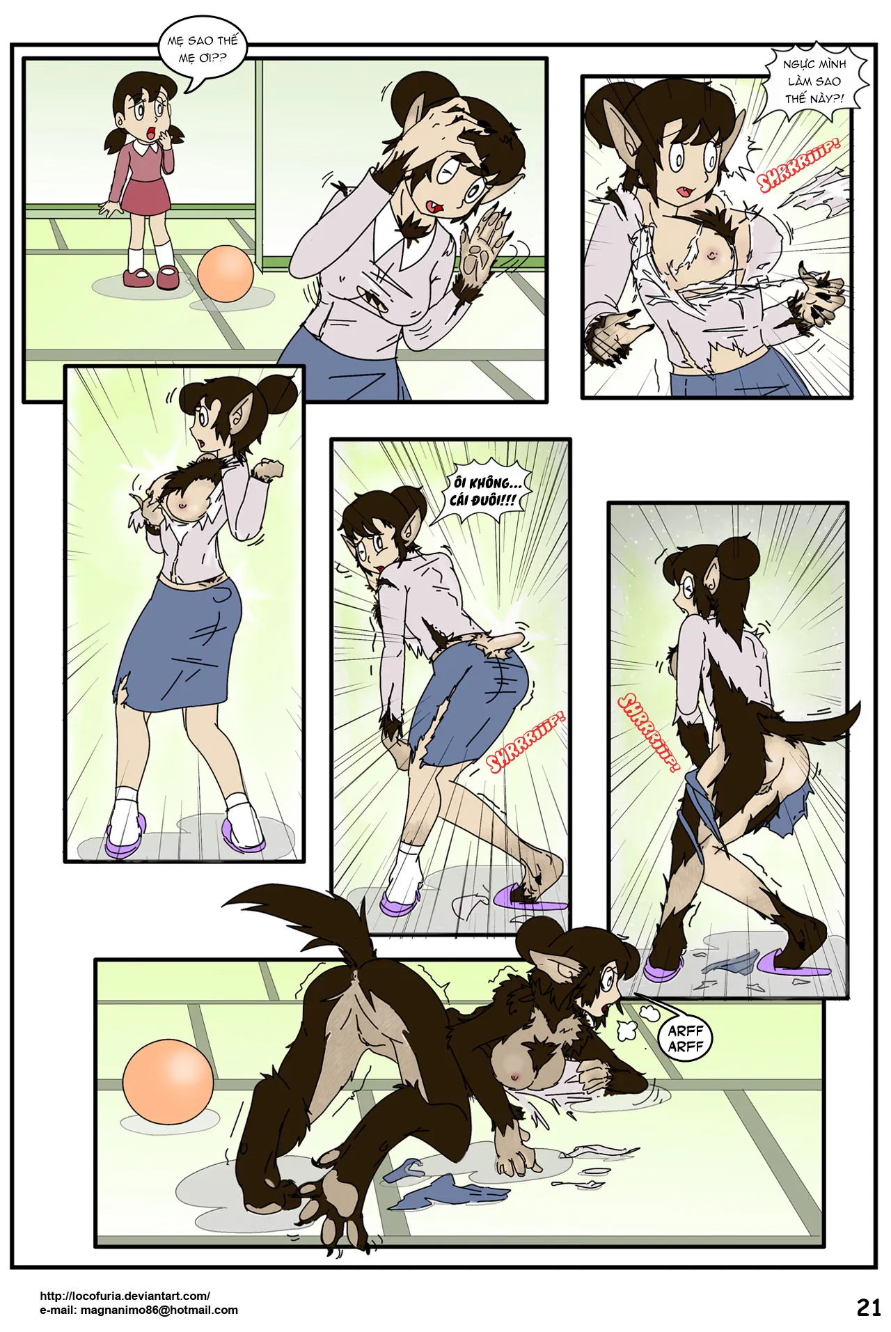 HentaiVN.net - Ảnh 7 - DORAEMON? [Doraemon] - Vol 1 - Chap 2: Kem Người Sói