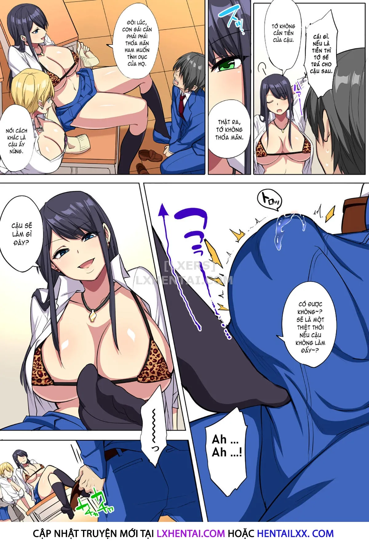 HentaiVN.net - Ảnh 15 - My Big Cock Is Getting Squeezed By Huge Breasted Bitch Gals!! [Ore No Dekachin Ga Bakunyuu Bitch Gal-Tachi Ni Sakusei Saremakuru!!] - Chap 1
