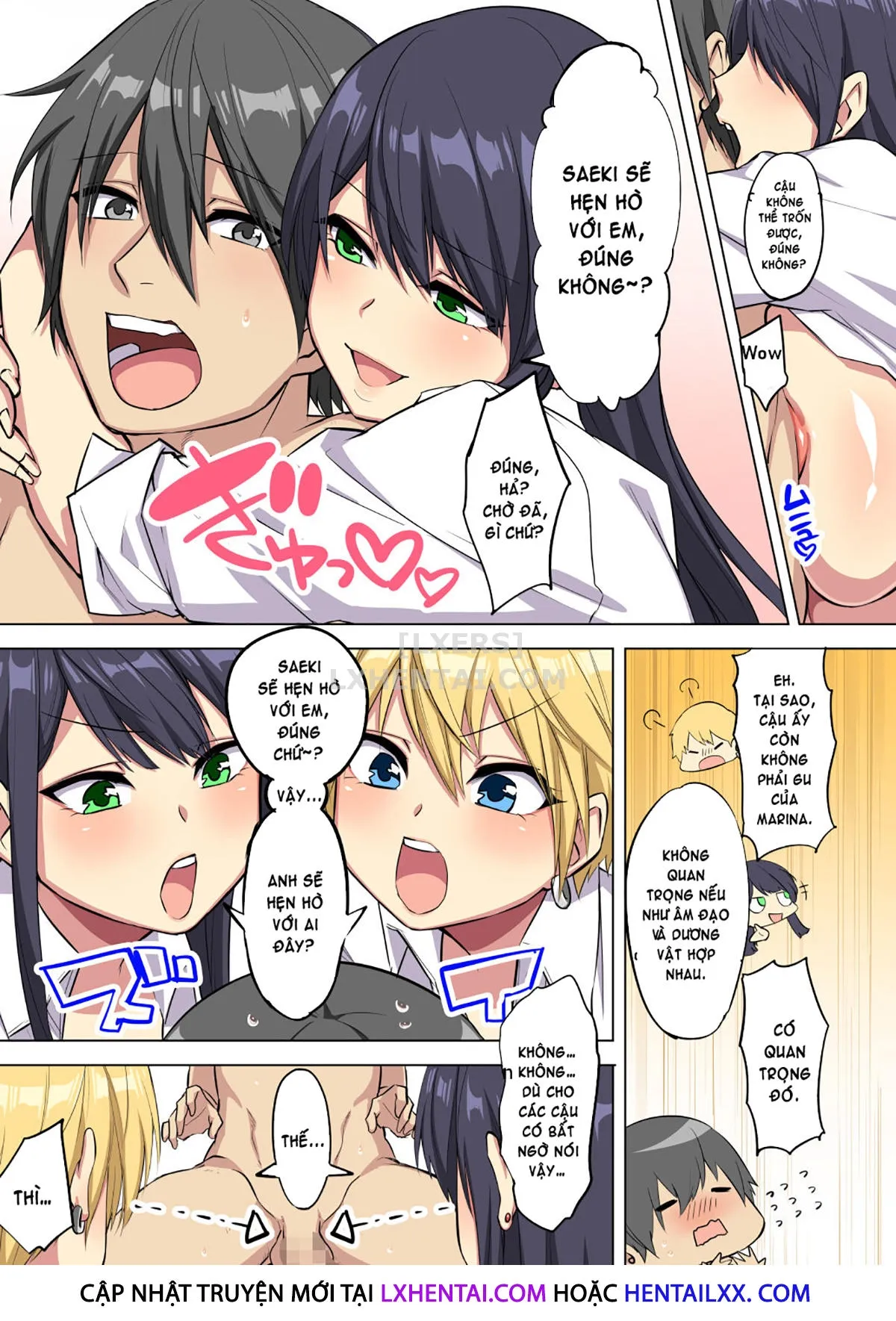 HentaiVN.net - Ảnh 41 - My Big Cock Is Getting Squeezed By Huge Breasted Bitch Gals!! [Ore No Dekachin Ga Bakunyuu Bitch Gal-Tachi Ni Sakusei Saremakuru!!] - Chap 1