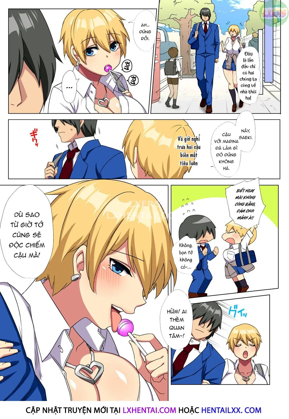HentaiVN.net - Ảnh 29 - My Big Cock Is Getting Squeezed By Huge Breasted Bitch Gals!! [Ore No Dekachin Ga Bakunyuu Bitch Gal-Tachi Ni Sakusei Saremakuru!!] - Chap 2 - [END]