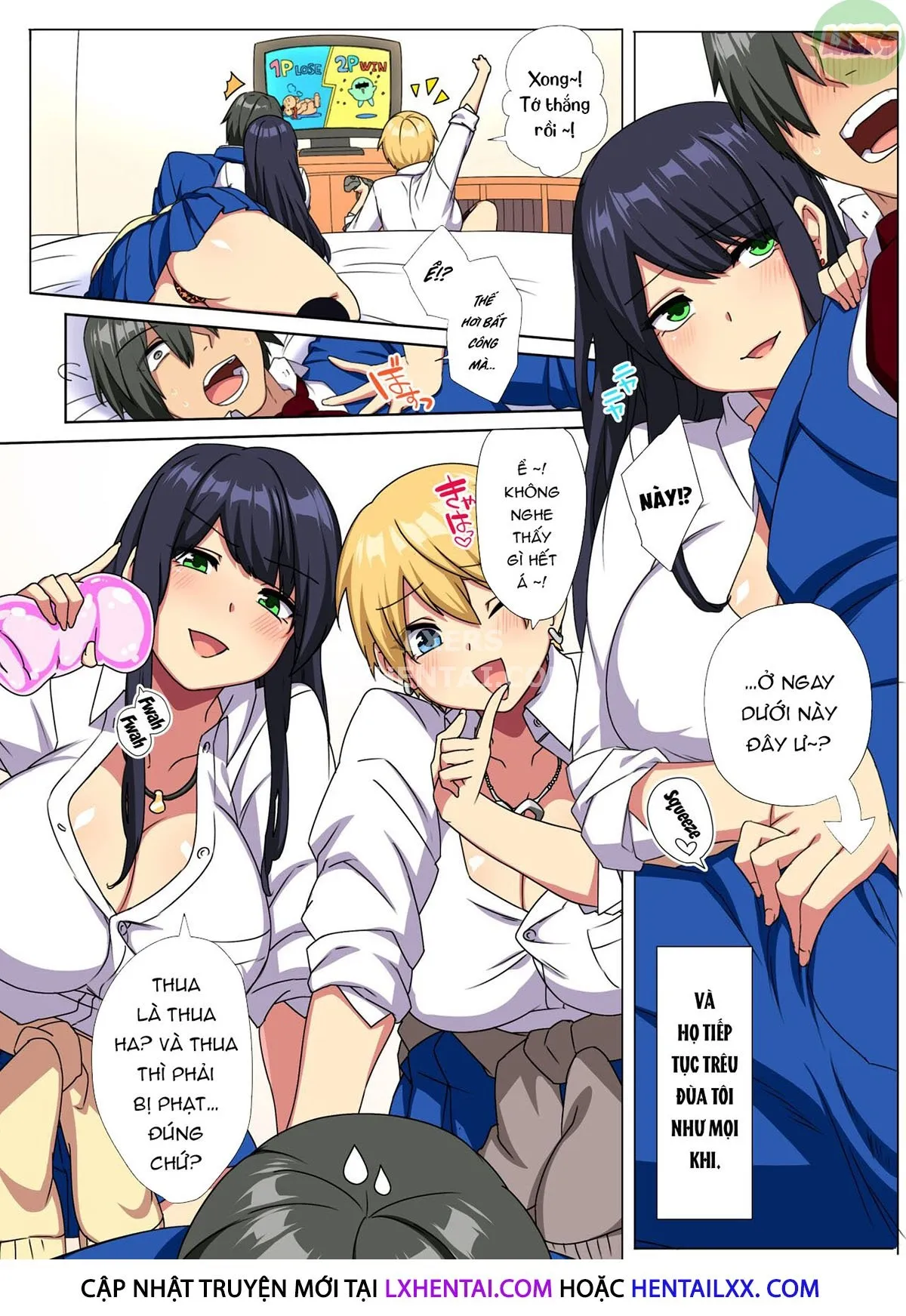 HentaiVN.net - Ảnh 8 - My Big Cock Is Getting Squeezed By Huge Breasted Bitch Gals!! [Ore No Dekachin Ga Bakunyuu Bitch Gal-Tachi Ni Sakusei Saremakuru!!] - Chap 2 - [END]