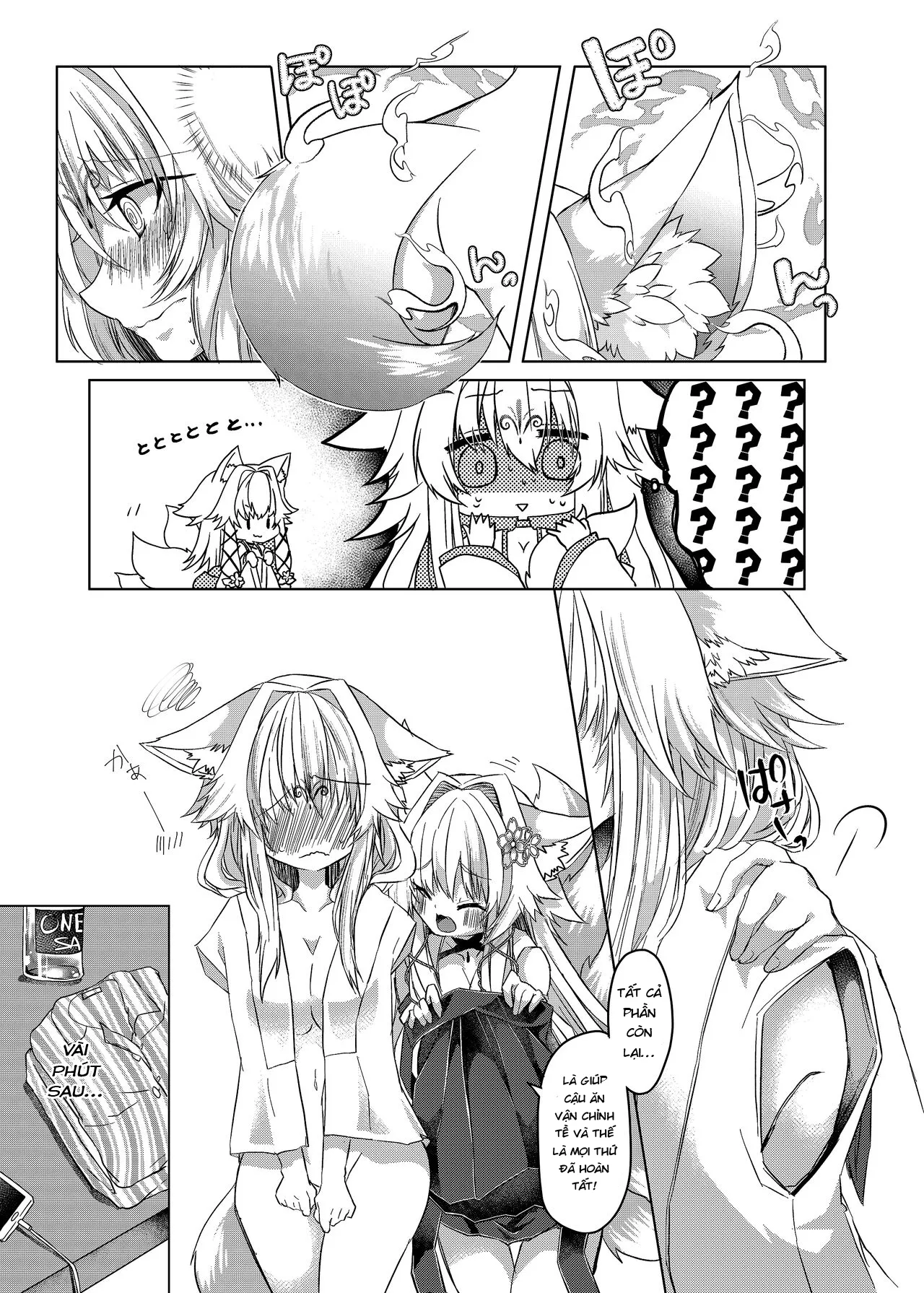 HentaiVN.net - Ảnh 10 - Chuyển giới thành một nàng cáo!? [Oshikake Kitsunemusume ni Kenzokukitsunemusume ni Sareta Ken, How I Was Turned Into an Underling Fox Girl by a Pushy Fox Girl] - Oneshot Ngọt