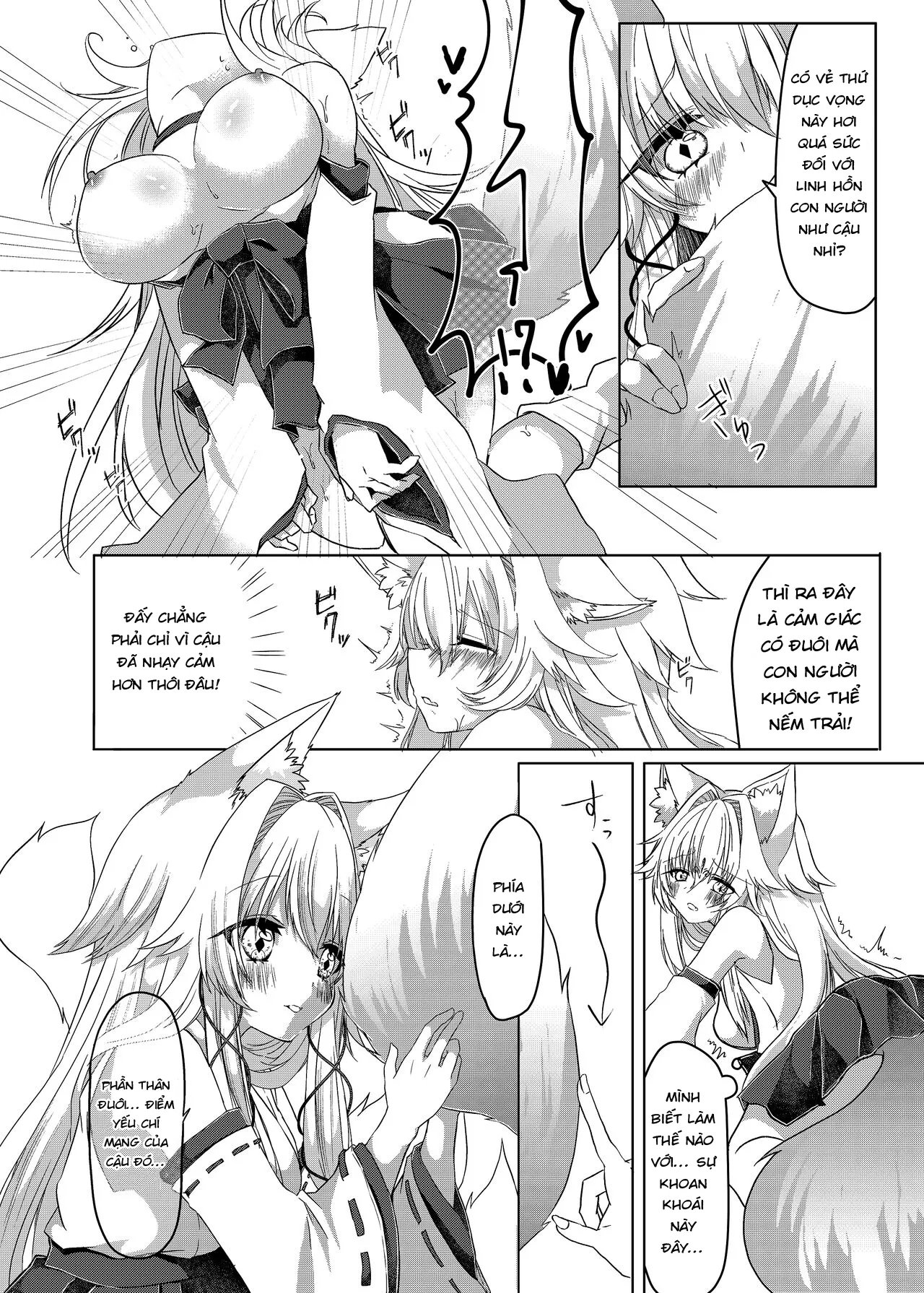 HentaiVN.net - Ảnh 15 - Chuyển giới thành một nàng cáo!? [Oshikake Kitsunemusume ni Kenzokukitsunemusume ni Sareta Ken, How I Was Turned Into an Underling Fox Girl by a Pushy Fox Girl] - Oneshot Ngọt