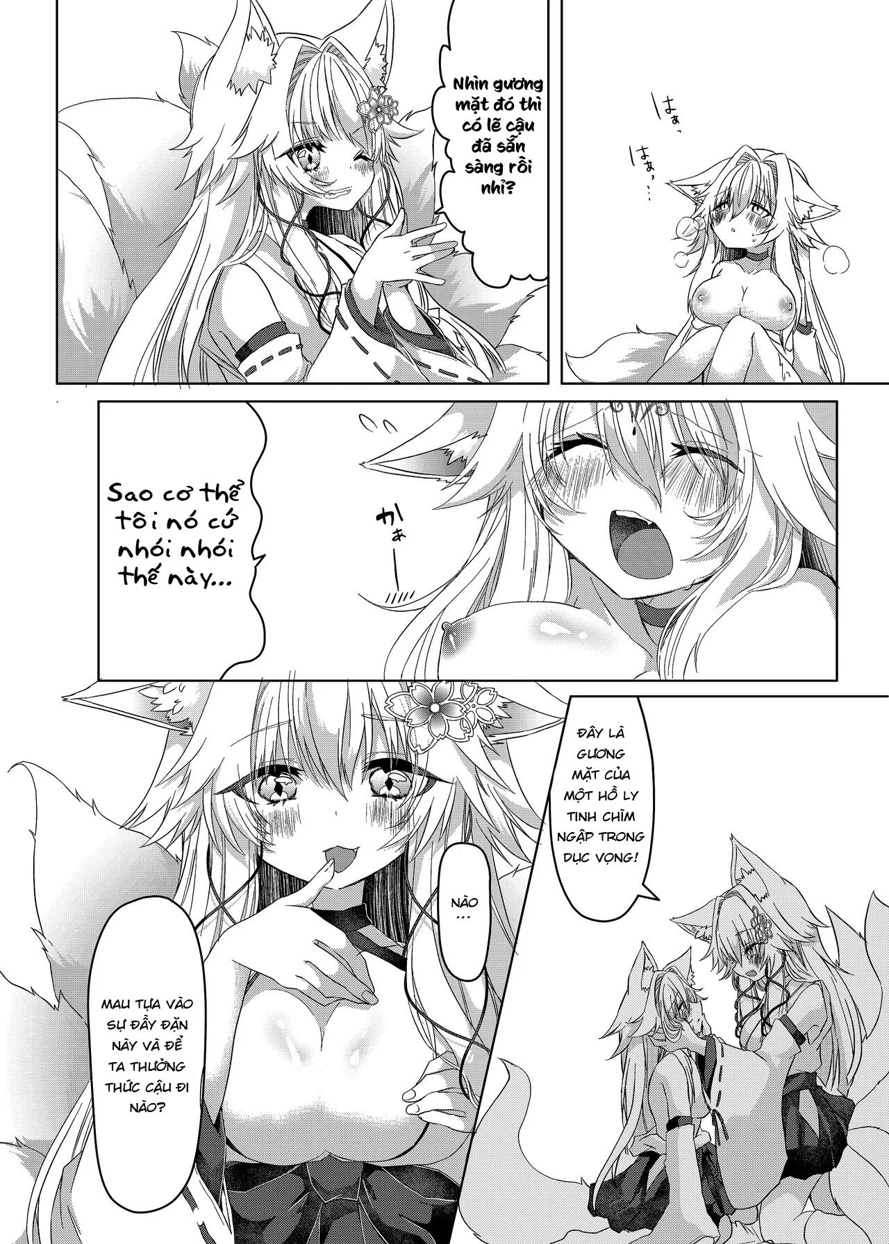 HentaiVN.net - Ảnh 17 - Chuyển giới thành một nàng cáo!? [Oshikake Kitsunemusume ni Kenzokukitsunemusume ni Sareta Ken, How I Was Turned Into an Underling Fox Girl by a Pushy Fox Girl] - Oneshot Ngọt
