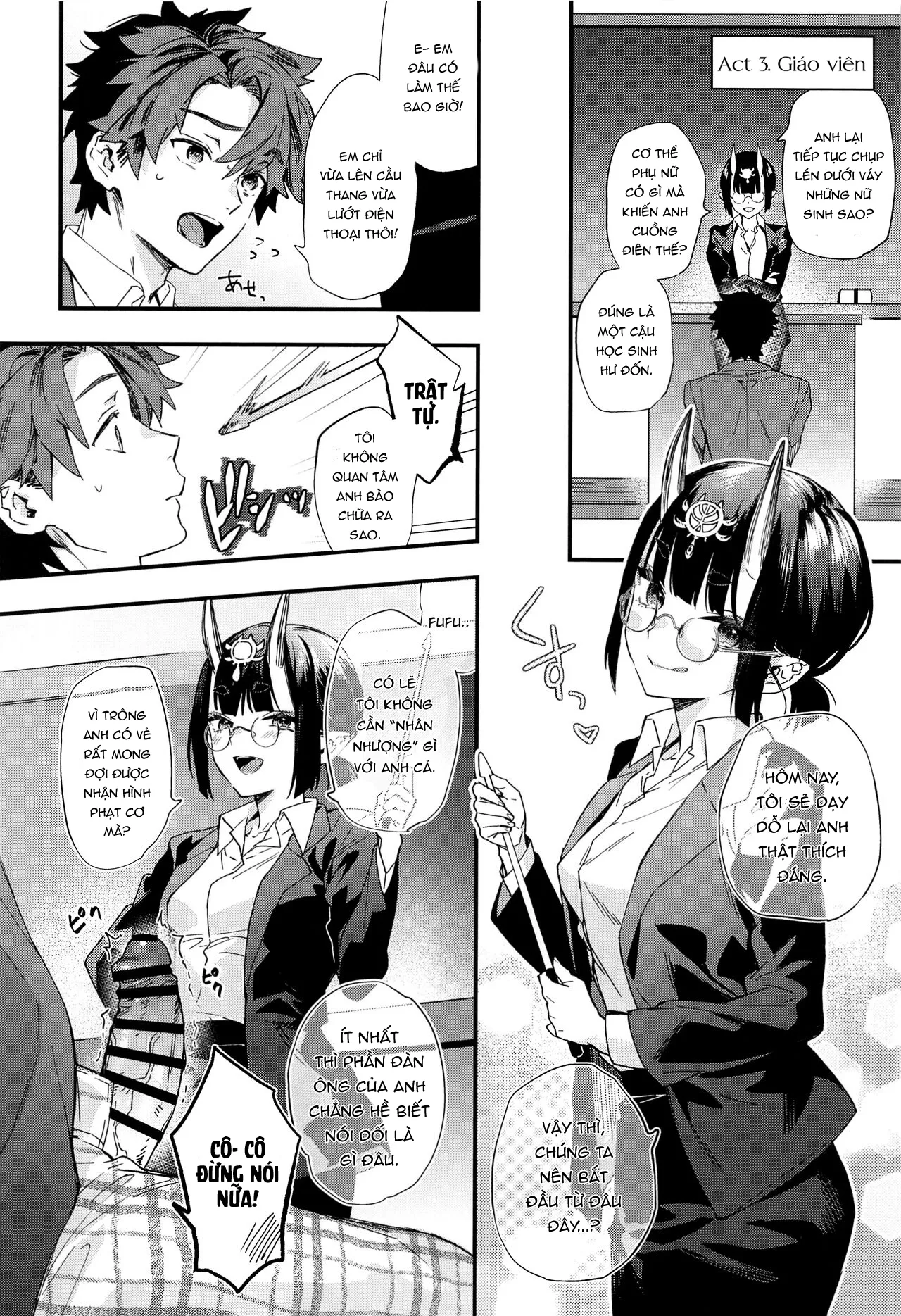 HentaiVN.net - Ảnh 11 - Này, em đang đọc sách đấy. [Tadaima, Benkyouchuu.] - Oneshot nuột