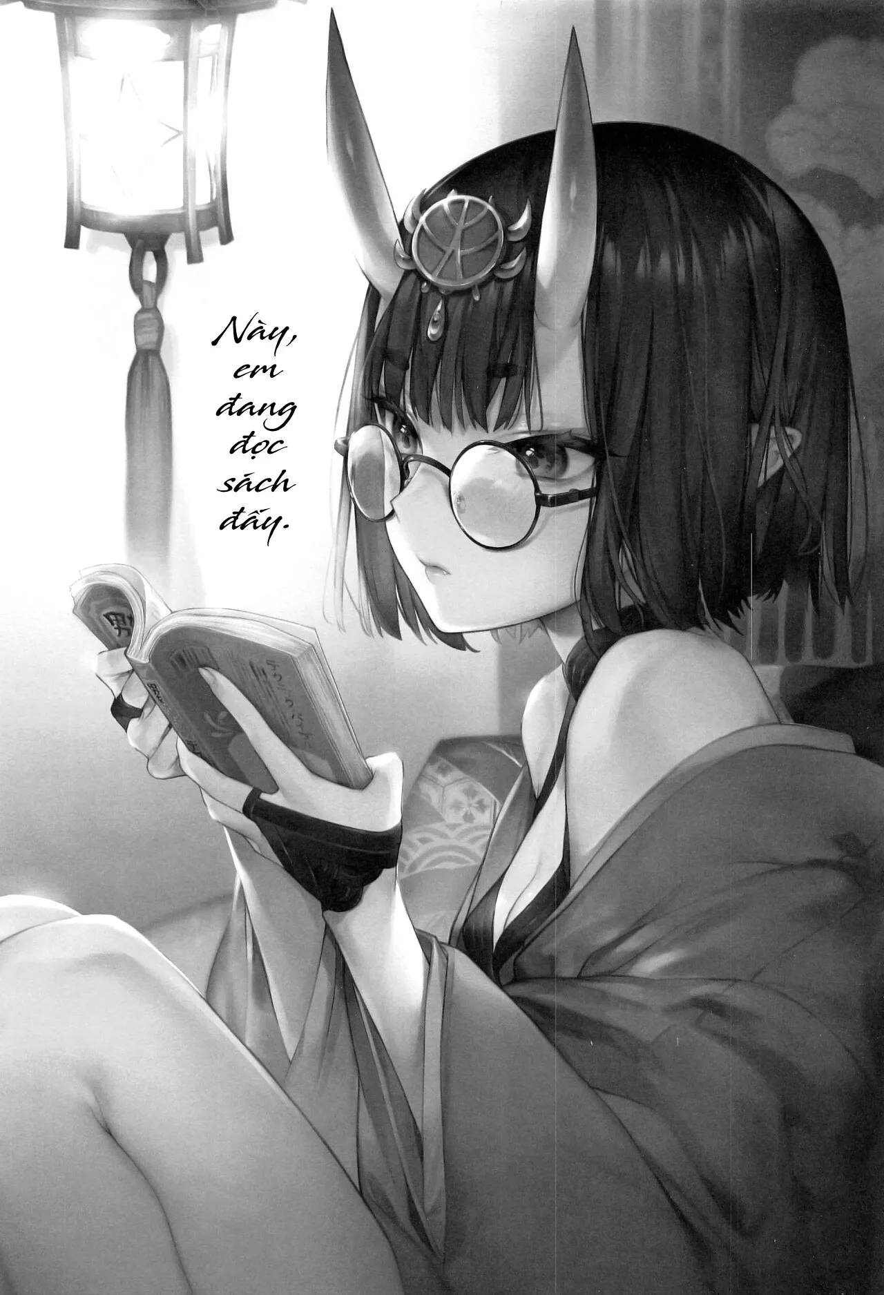 HentaiVN.net - Ảnh 4 - Này, em đang đọc sách đấy. [Tadaima, Benkyouchuu.] - Oneshot nuột