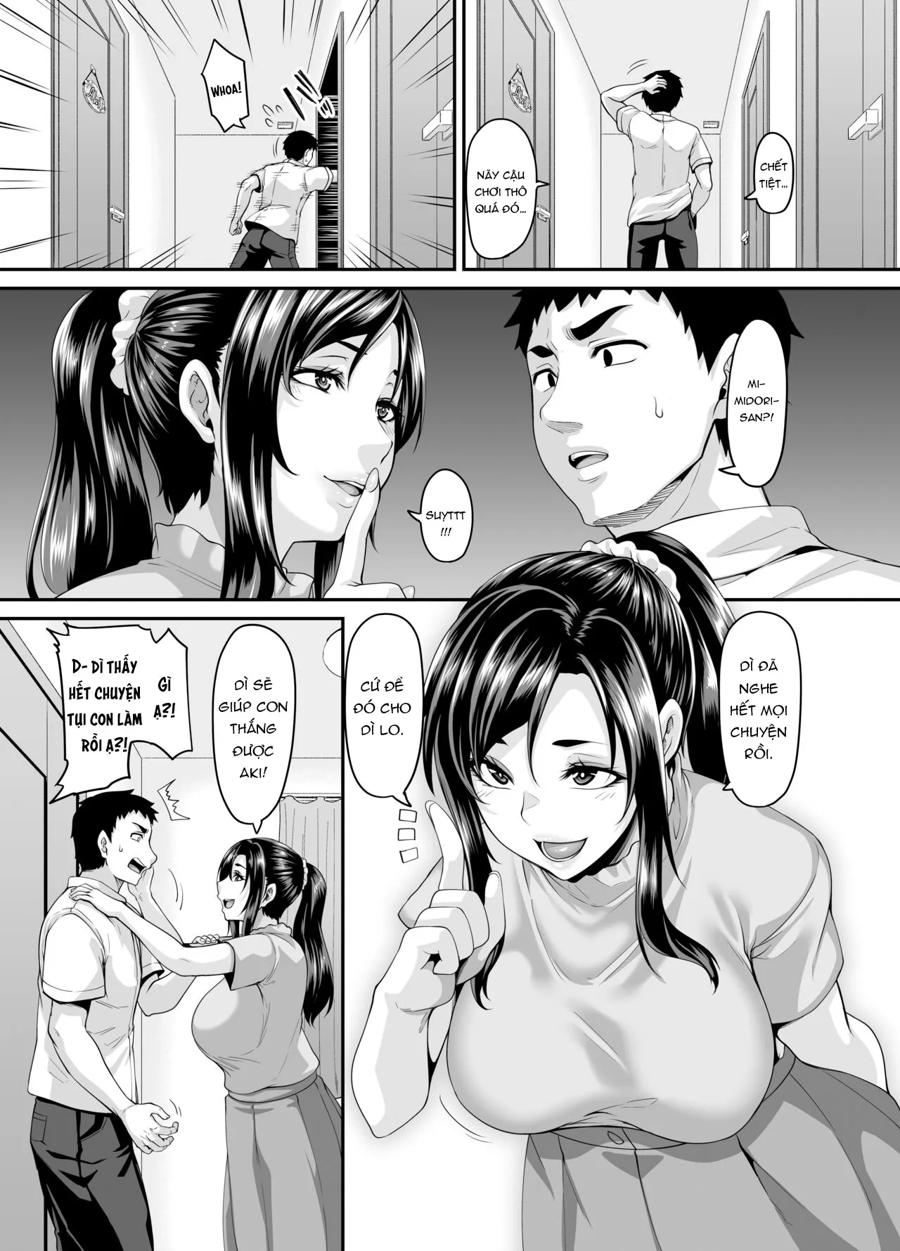 HentaiVN.net - Ảnh 17 - Sự giúp đỡ đến từ người mẹ dâm dục!!! [A slutty old lady will tell how to make her slutty daughter fall for you; Sukebena musume no otoshi-kata dosukebena obasan ga shikonde ageru] - Oneshot_Part_1