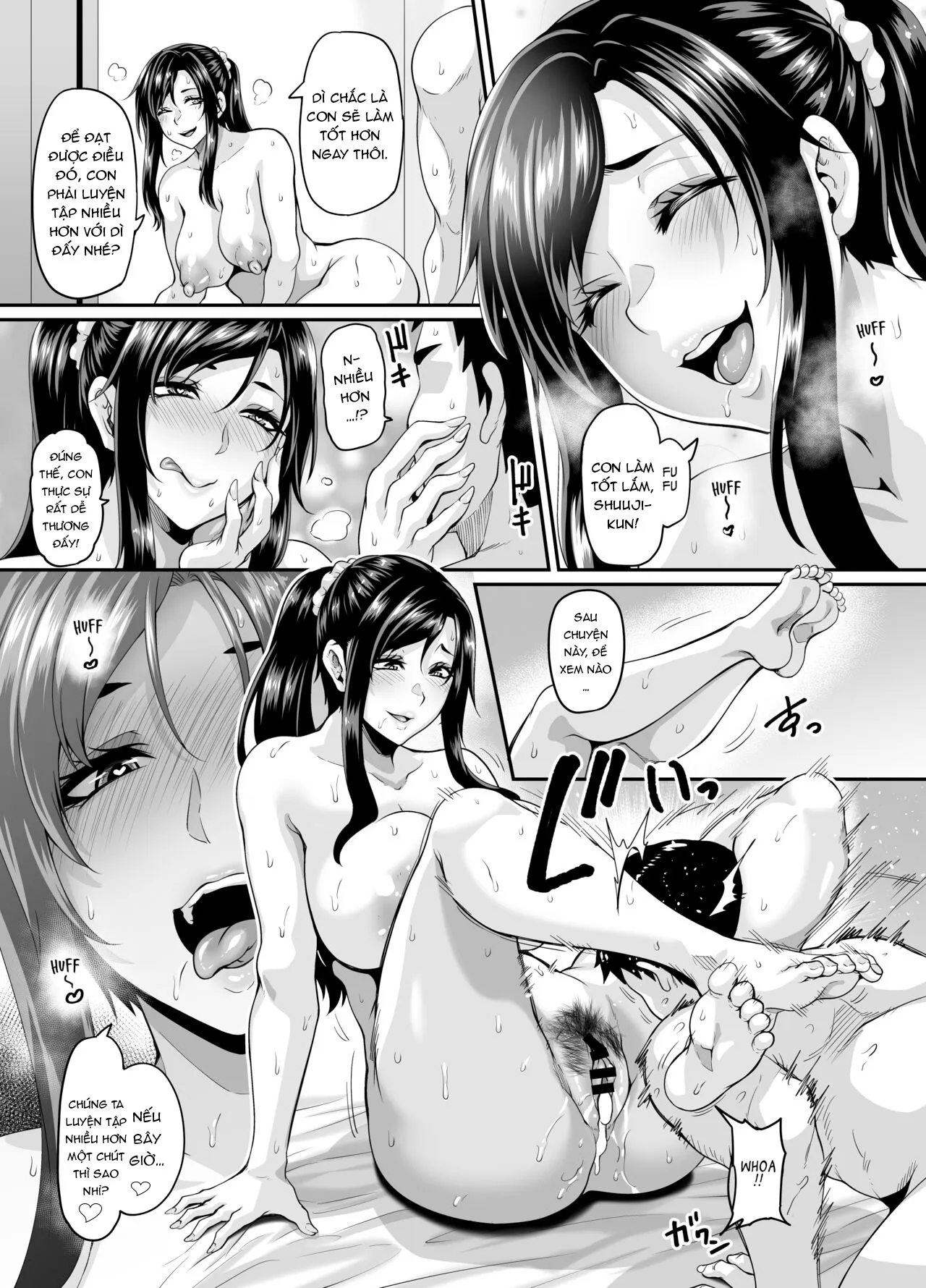 HentaiVN.net - Ảnh 35 - Sự giúp đỡ đến từ người mẹ dâm dục!!! [A slutty old lady will tell how to make her slutty daughter fall for you; Sukebena musume no otoshi-kata dosukebena obasan ga shikonde ageru] - Oneshot_Part_1