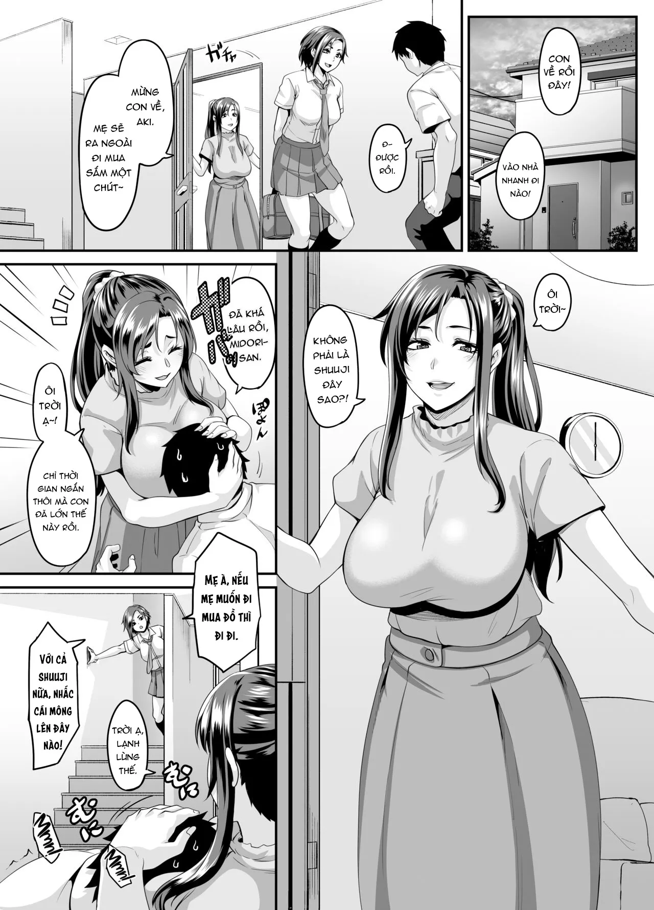 HentaiVN.net - Ảnh 5 - Sự giúp đỡ đến từ người mẹ dâm dục!!! [A slutty old lady will tell how to make her slutty daughter fall for you; Sukebena musume no otoshi-kata dosukebena obasan ga shikonde ageru] - Oneshot_Part_1