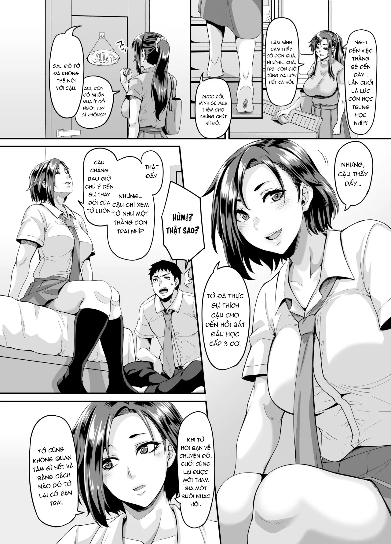 HentaiVN.net - Ảnh 6 - Sự giúp đỡ đến từ người mẹ dâm dục!!! [A slutty old lady will tell how to make her slutty daughter fall for you; Sukebena musume no otoshi-kata dosukebena obasan ga shikonde ageru] - Oneshot_Part_1