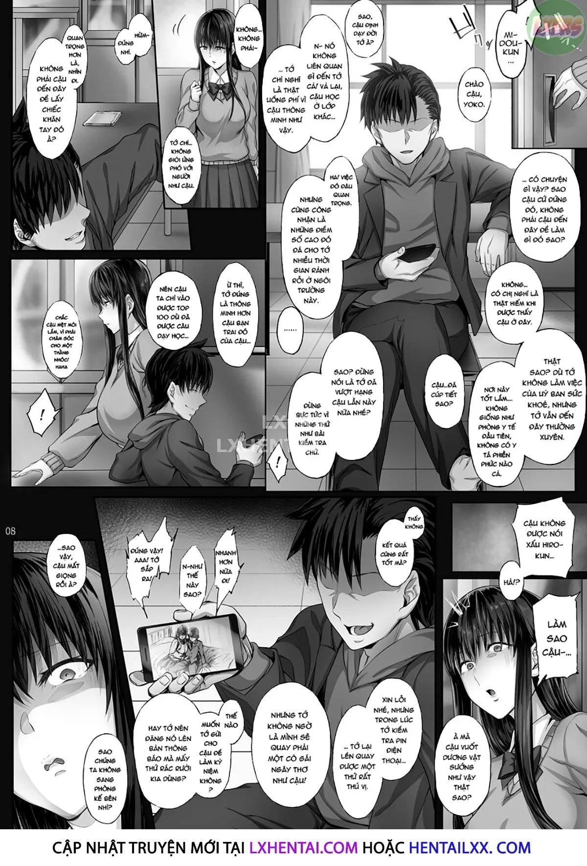 HentaiVN.net - Ảnh 10 - Kanojo Ga Boku No Shiranai Tokoro De [What My Girlfriend Does That I Don't Know About] - Chap 1