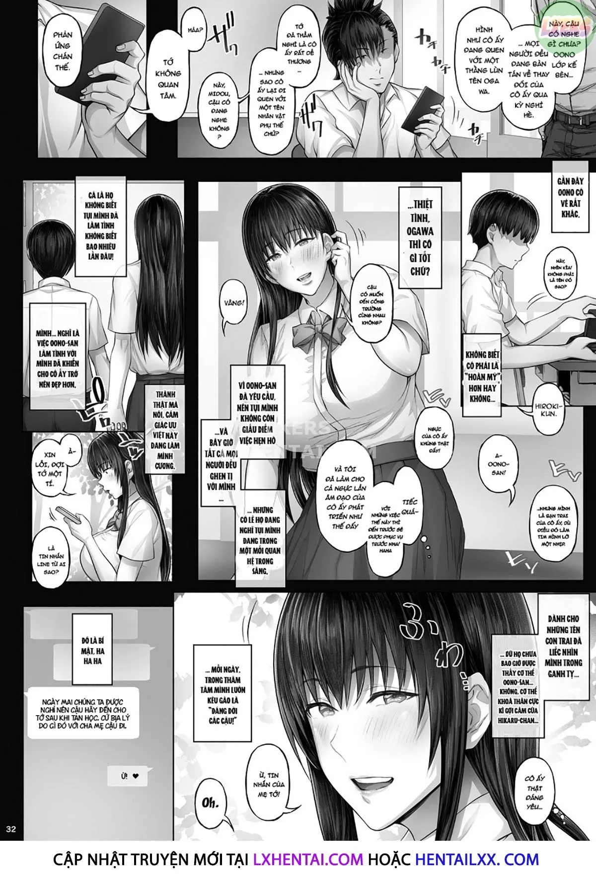 HentaiVN.net - Ảnh 34 - Kanojo Ga Boku No Shiranai Tokoro De [What My Girlfriend Does That I Don't Know About] - Chap 2 - [END]