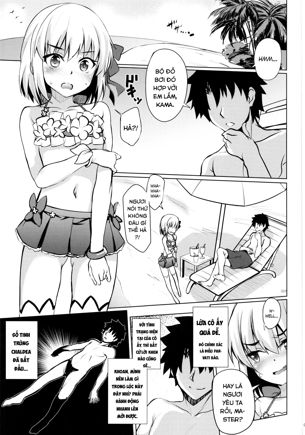 HentaiVN.net - Ảnh 4 - Kama rất dễ bị lừa. [Choroi Kama wa Mendoukusai (※Kawaii); The Easily Deceived Kama is so Bothersome (※Cute)] - Oneshot