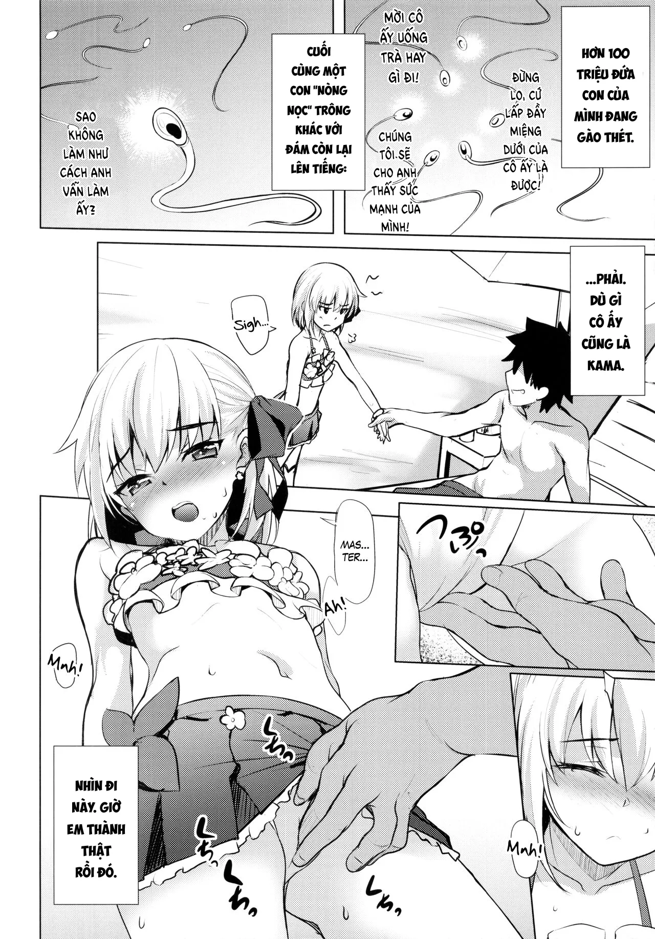 HentaiVN.net - Ảnh 5 - Kama rất dễ bị lừa. [Choroi Kama wa Mendoukusai (※Kawaii); The Easily Deceived Kama is so Bothersome (※Cute)] - Oneshot