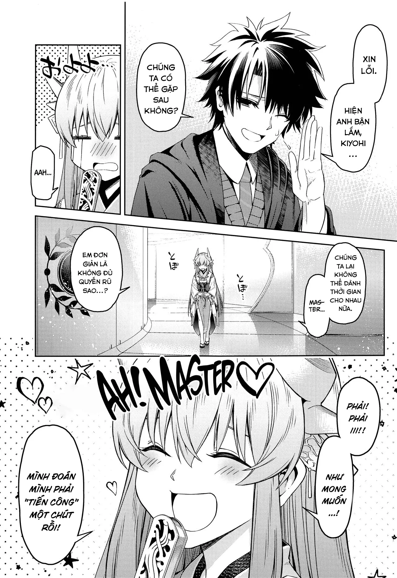 HentaiVN.net - Ảnh 3 - Ah, Master, thành thật nào ♡ [Aa Master Shoujiki ni Natte♡; Ah, Be Honest, Master♡] - Oneshot