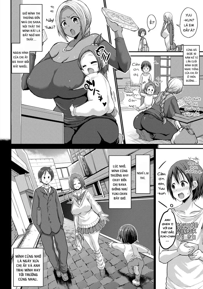 HentaiVN.net - Ảnh 2 - Ani no Osananajimi Kuro Gyaru Mama to Ototou no Boku - Chap 1