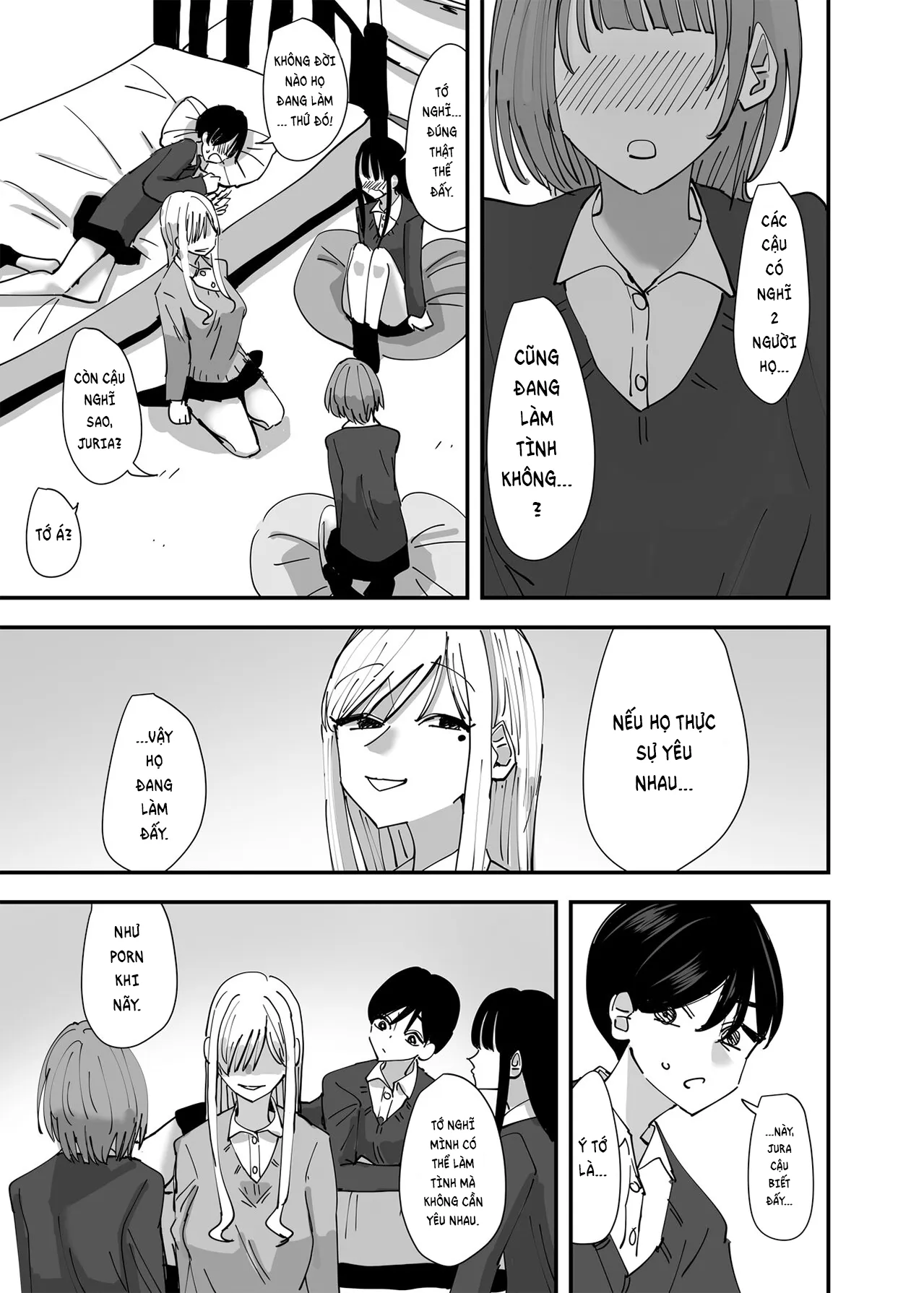 HentaiVN.net - Ảnh 10 - Chuyện tình của những cô nàng táo bạo [rampant yuri bloom] - Chap 1