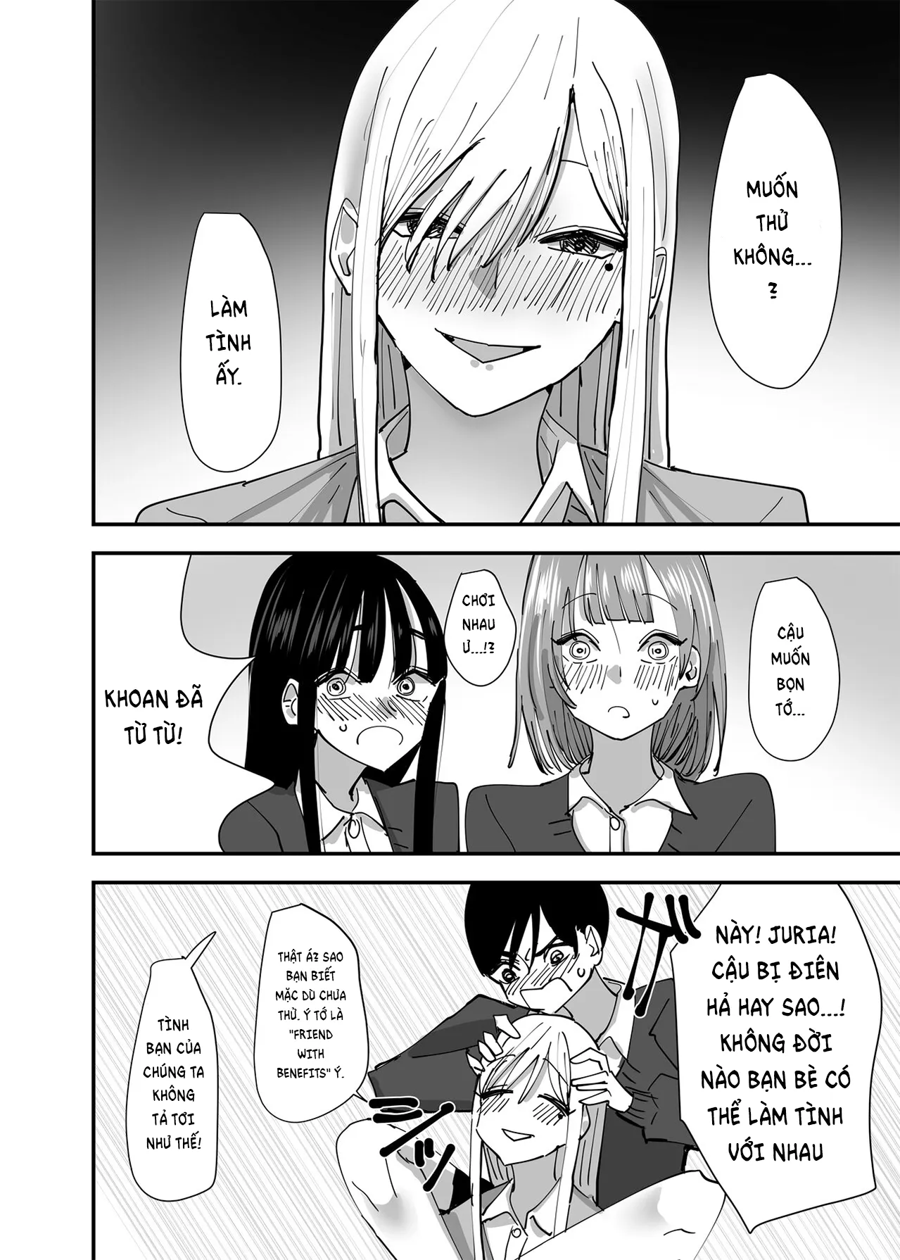 HentaiVN.net - Ảnh 11 - Chuyện tình của những cô nàng táo bạo [rampant yuri bloom] - Chap 1