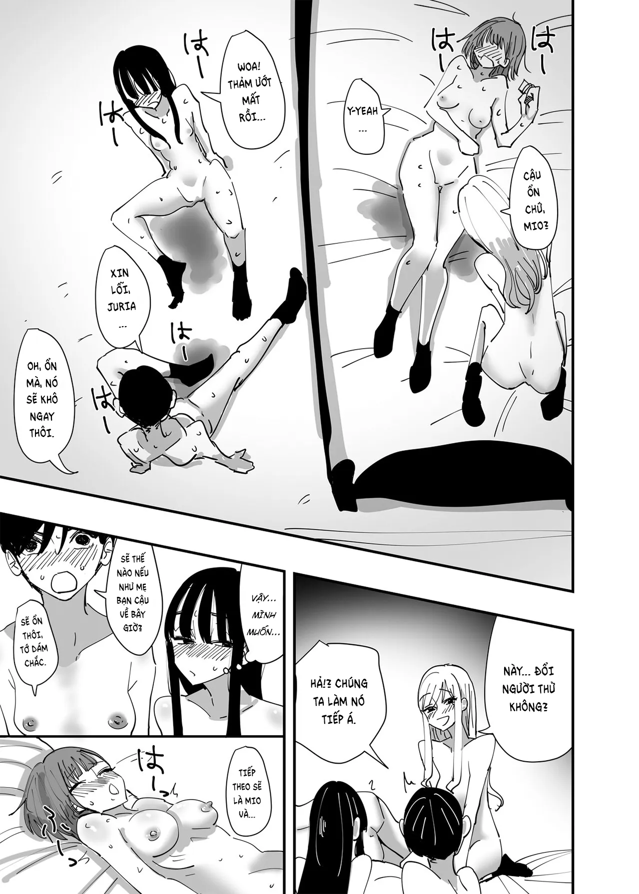 HentaiVN.net - Ảnh 24 - Chuyện tình của những cô nàng táo bạo [rampant yuri bloom] - Chap 1